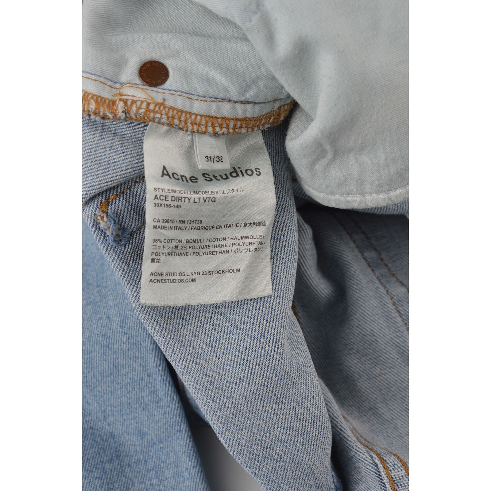 Acne Studios Acne Studios light blue jeans Size US 31 - 5 Thumbnail