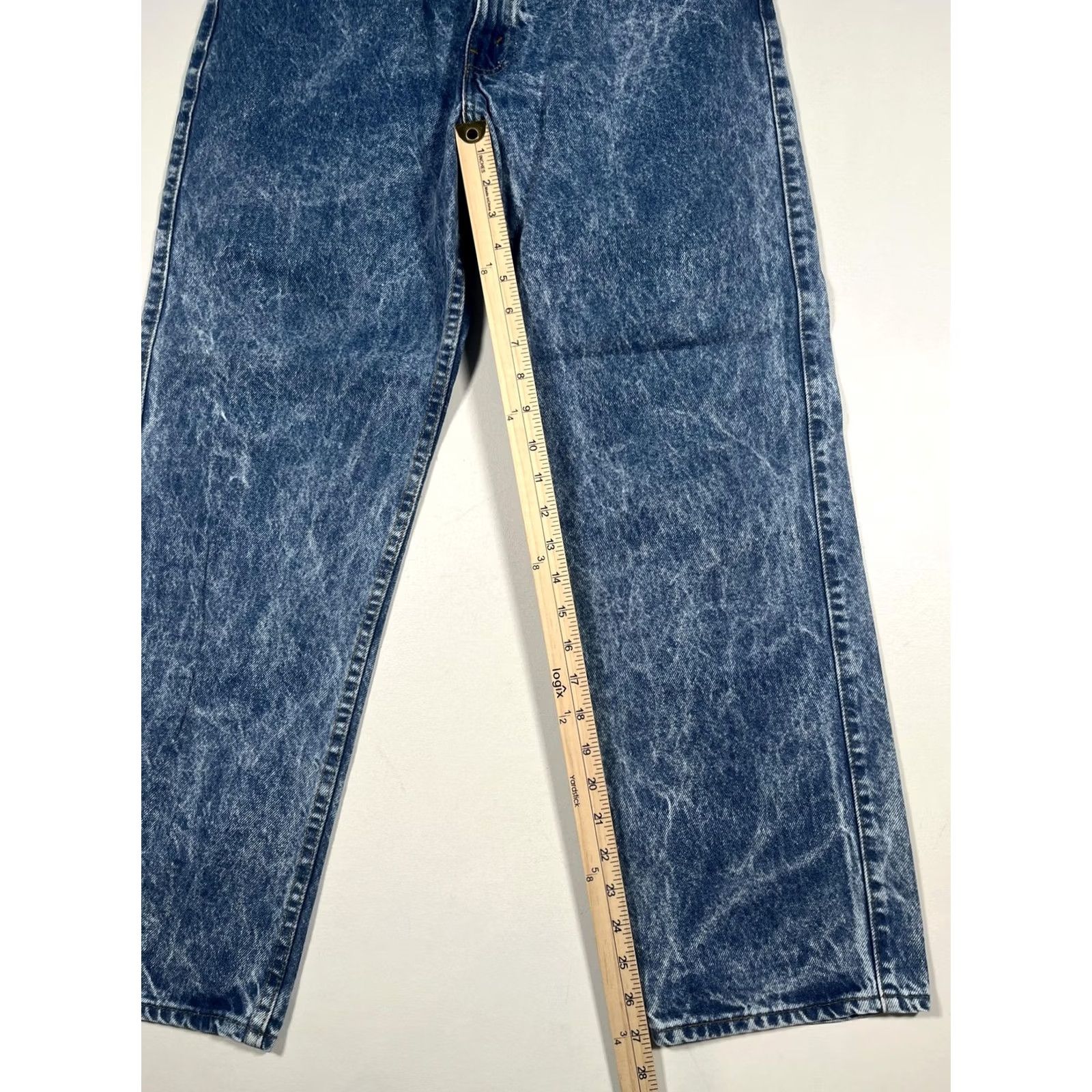 Levi's VINTAGE Levi's Jeans Mens 34x29 Blue Acid Wash Denim Straight Leg Made USA 80s Size US 34 / EU 50 - 6 Thumbnail