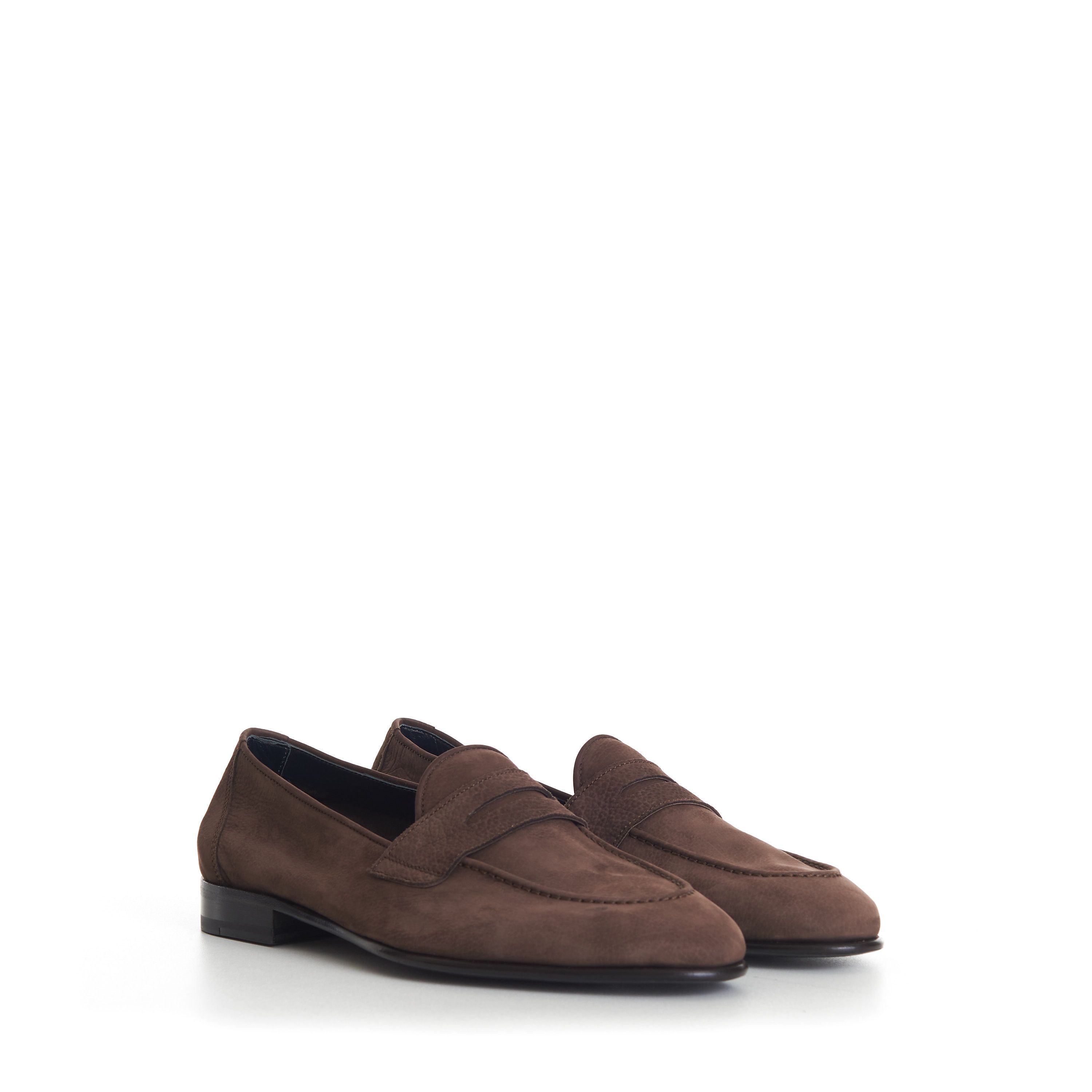 Brioni Penny Loafer In Brown Suede Size US 8.5 / EU 41-42 - 1 Thumbnail