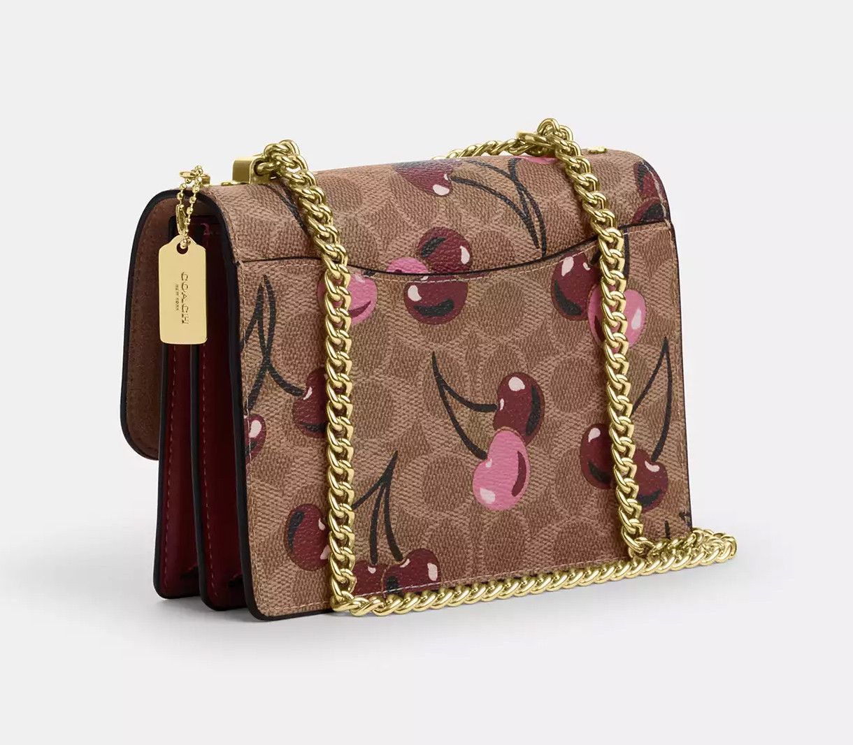 Coach Mini Klare Crossbody Bag In Signature Canvas Cherry CY716 Size ONE SIZE - 11 Thumbnail