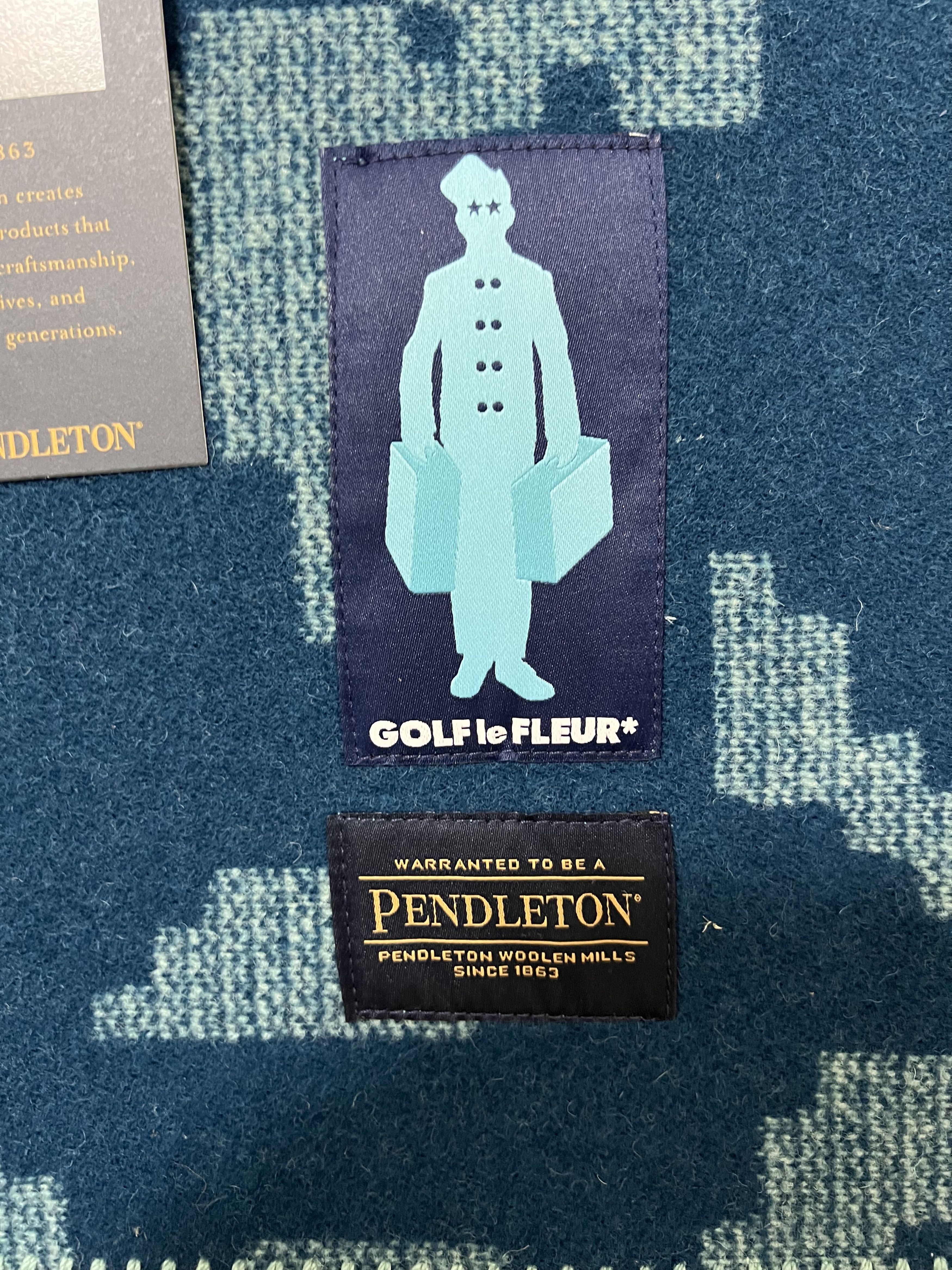 Golf le Fleur 💚 Golf Le Fleur x Pendleton Fleur Camo Jacquard Blanket NEW Size ONE SIZE - 19 Thumbnail