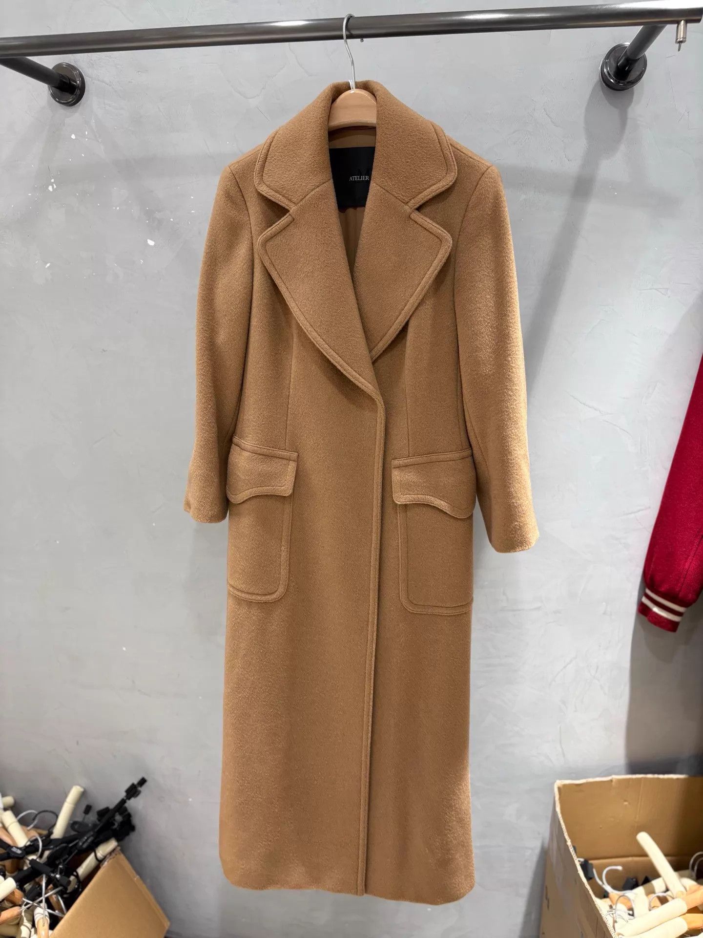 Max Mara MaxMara Black Label Camel Hair Khaki Long Unworn 34 Size XS / US 0-2 / IT 36-38 - 1 Thumbnail