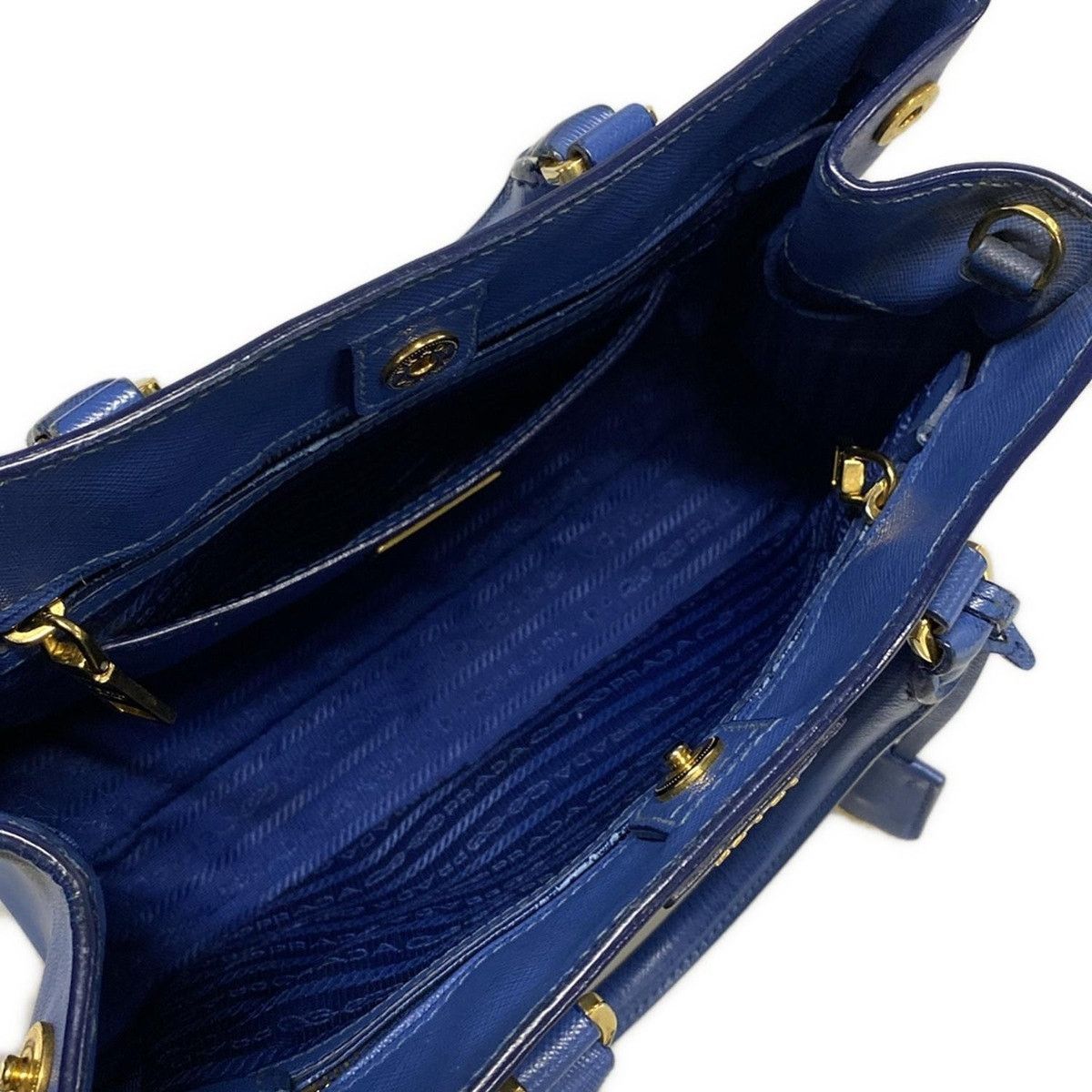 Prada PRADA Triangle Logo Tote Bag BN2608 Saffiano Lux (Leather) Size ONE SIZE - 10 Thumbnail