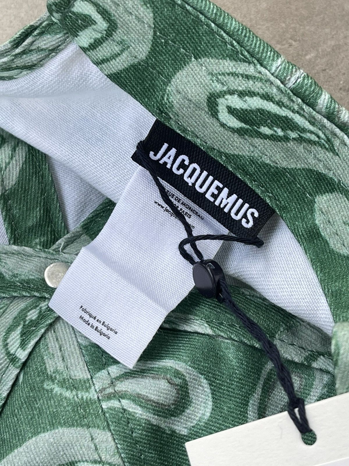 Jacquemus !DS! SS23 Jacquemus Casquette Pop Green Paisley Hat Size ONE SIZE - 16 Thumbnail
