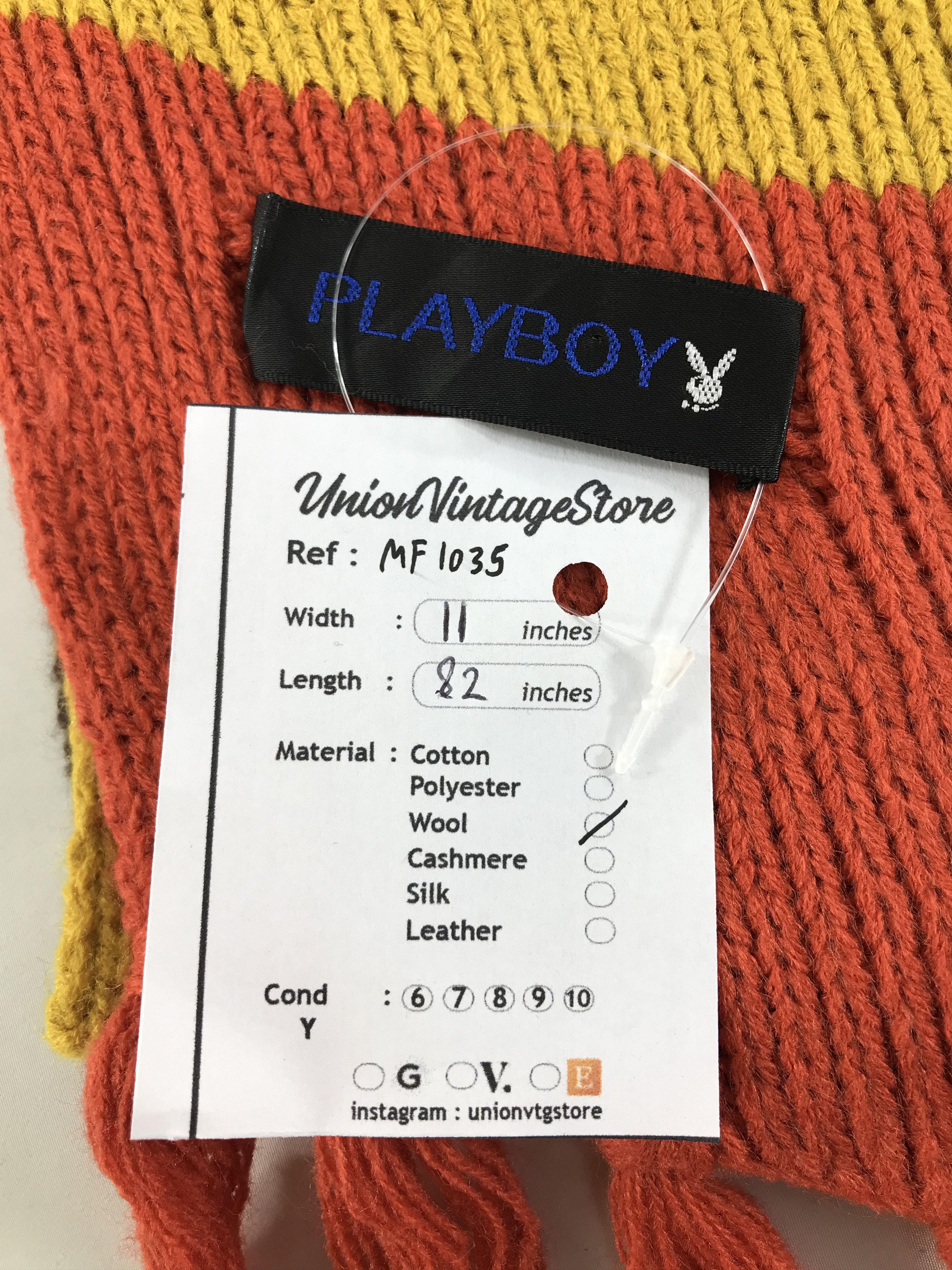 Playboy Vintage Playboy Scarf/Muffler/Neckwear MF1035 Size ONE SIZE - 5 Thumbnail
