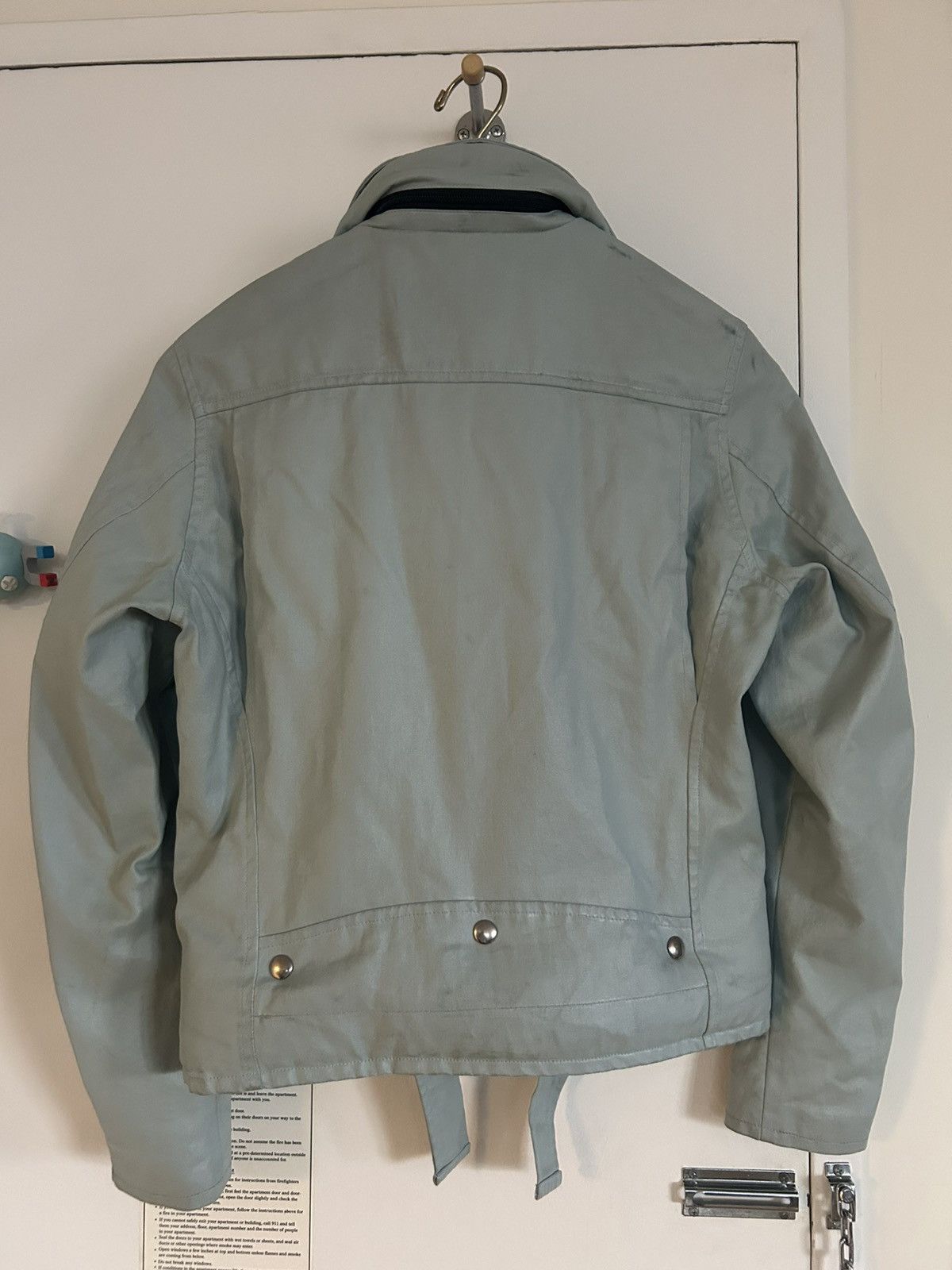 Blackmeans Blackmeans waxed cotton convertible biker jacket Size US L / EU 52-54 / 3 - 2 Thumbnail
