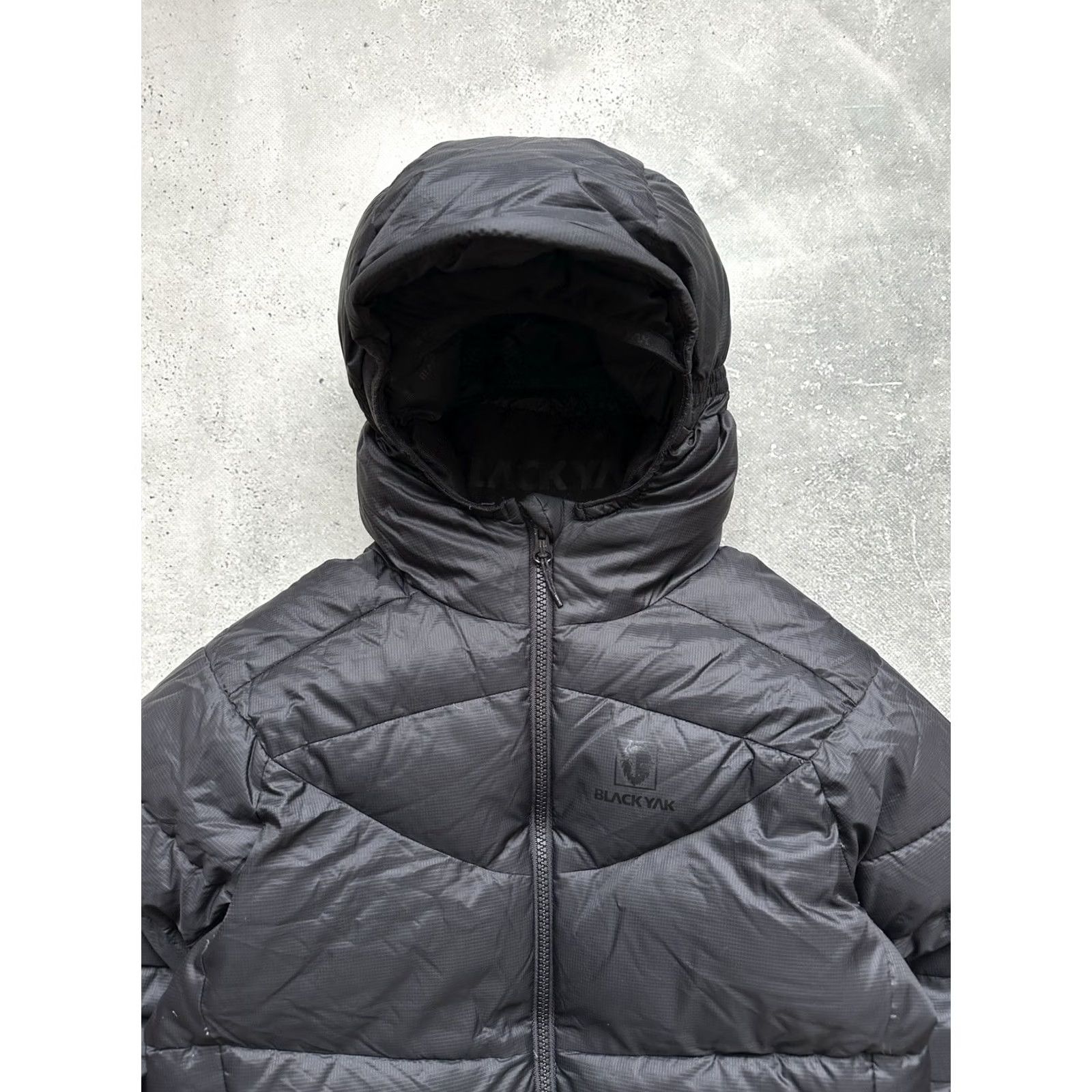 Vintage BLACK YAK Jacket Women S Full Zip Hooded Down Puffer Black Wool? Size S / US 4 / IT 40 - 4 Thumbnail
