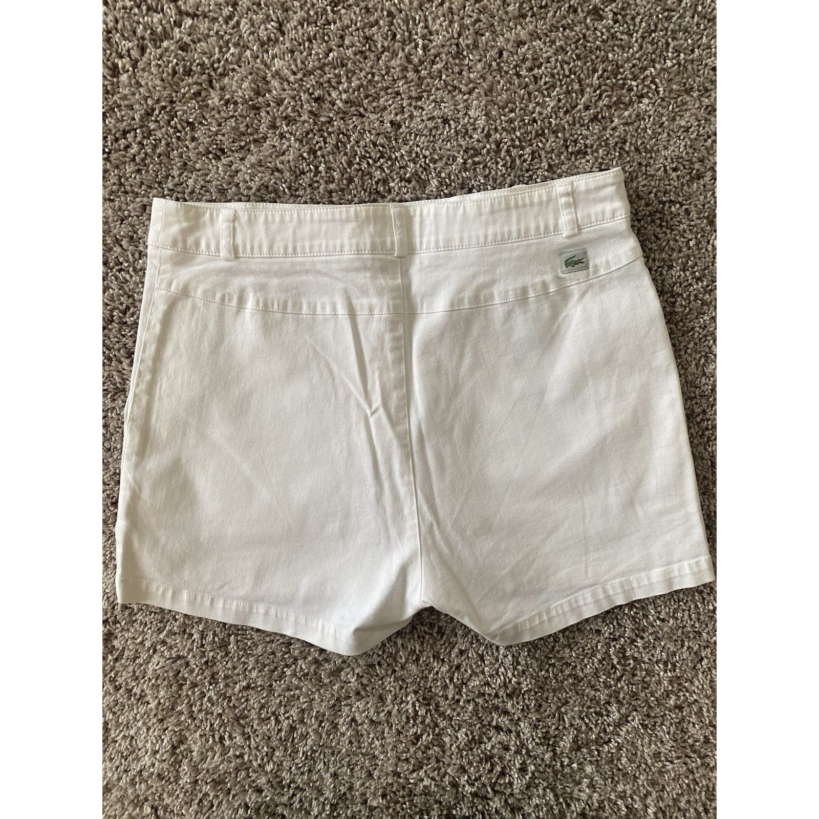 Lacoste Lacoste women's Tennis Shorts White sz 8/40 Made in France Size 30" / US 8 / IT 44 - 2 Thumbnail