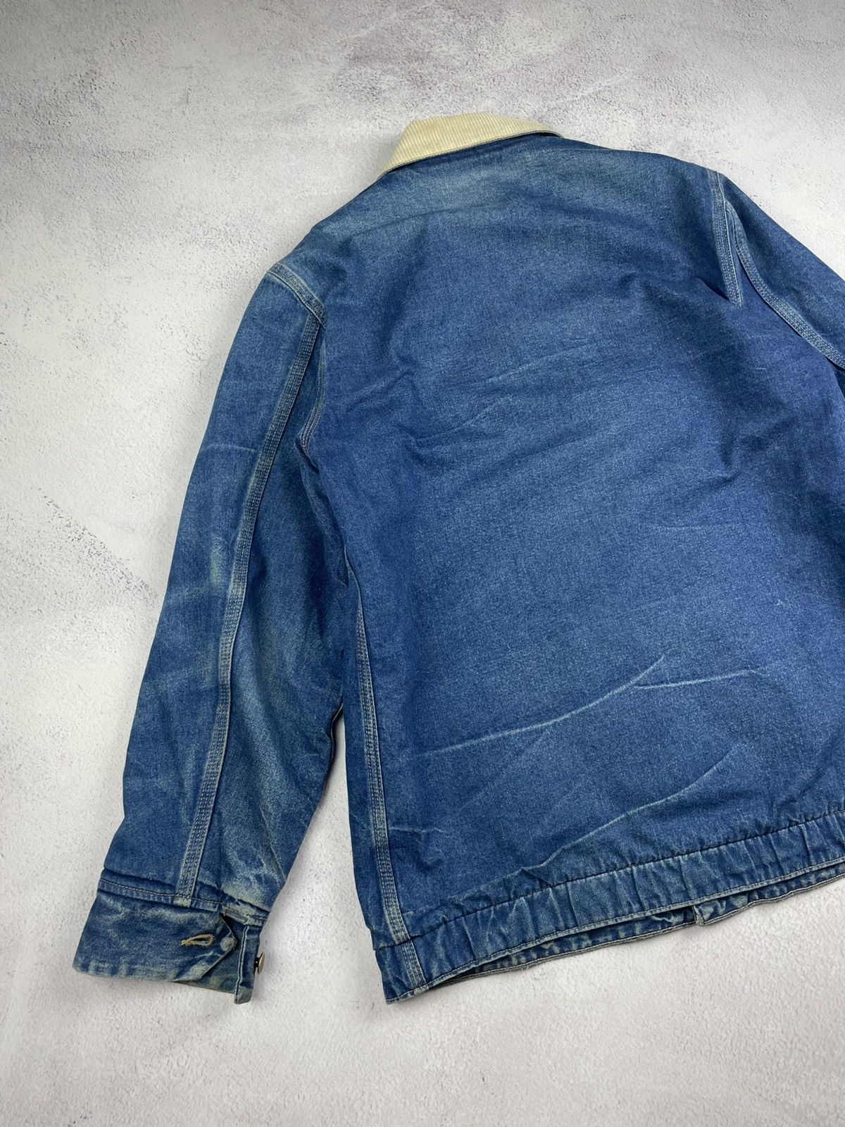Sears Vintage 70s 80s Roebucks Denim Chore Jacket USA Corduroy Size US L / EU 52-54 / 3 - 10 Thumbnail