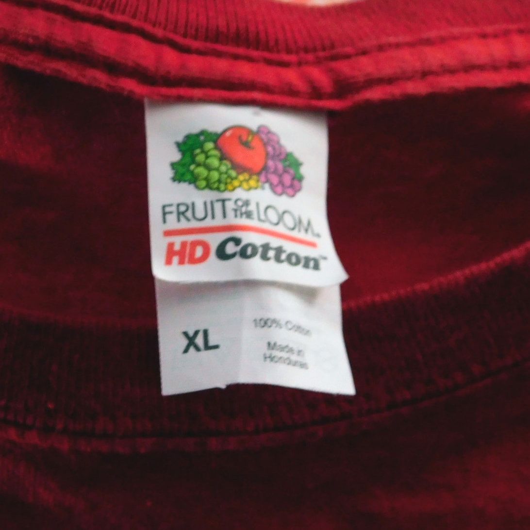 Fruit Of The Loom They Live Watch TV Zombie Graphic T Shirt Size XL Red White Size US XL / EU 56 / 4 - 3 Thumbnail