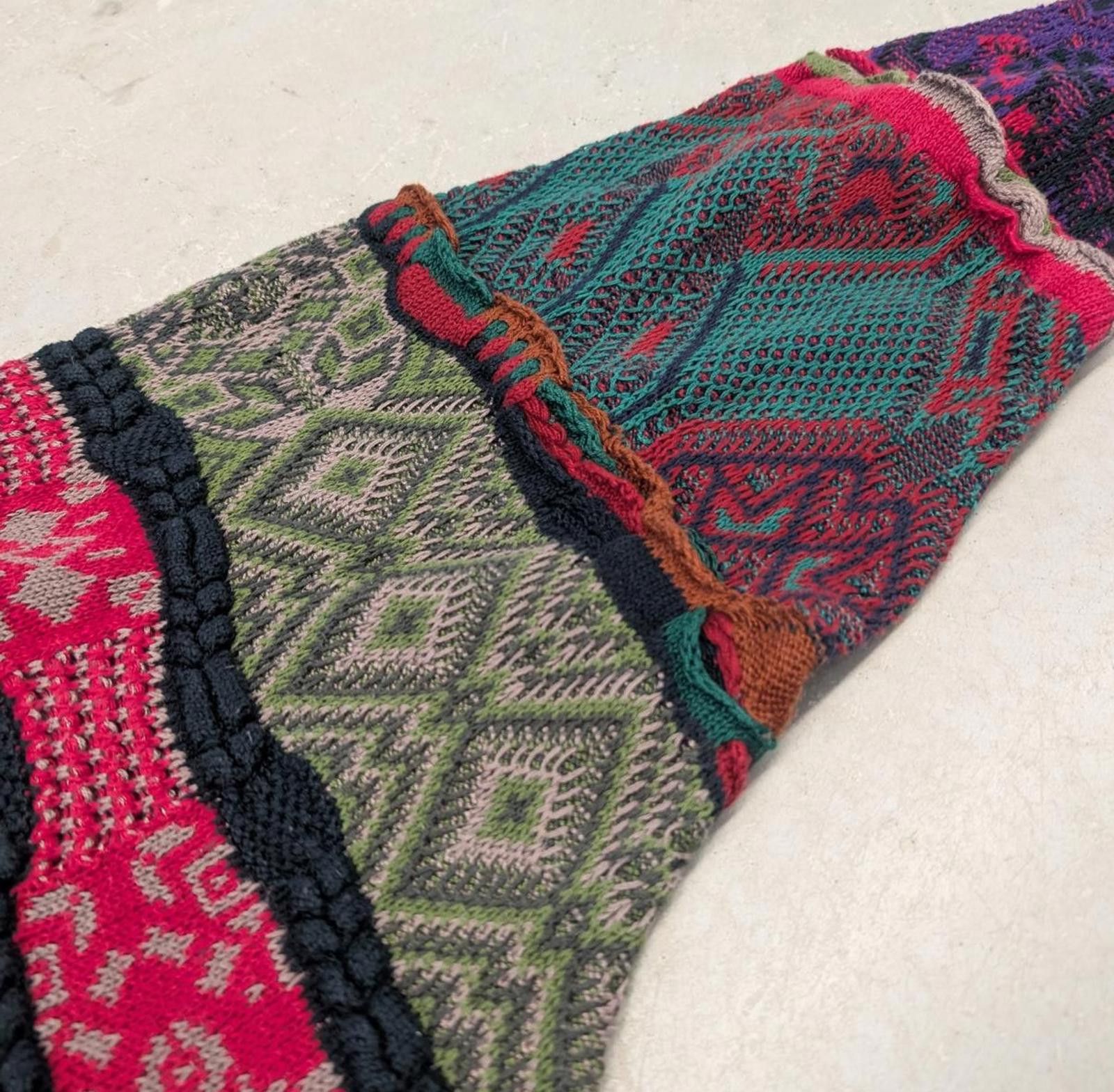 Coogi Vintage 90s Coogi Australia Rare Pattern 3D Knit Sweater XL Size US XL / EU 56 / 4 - 4 Thumbnail