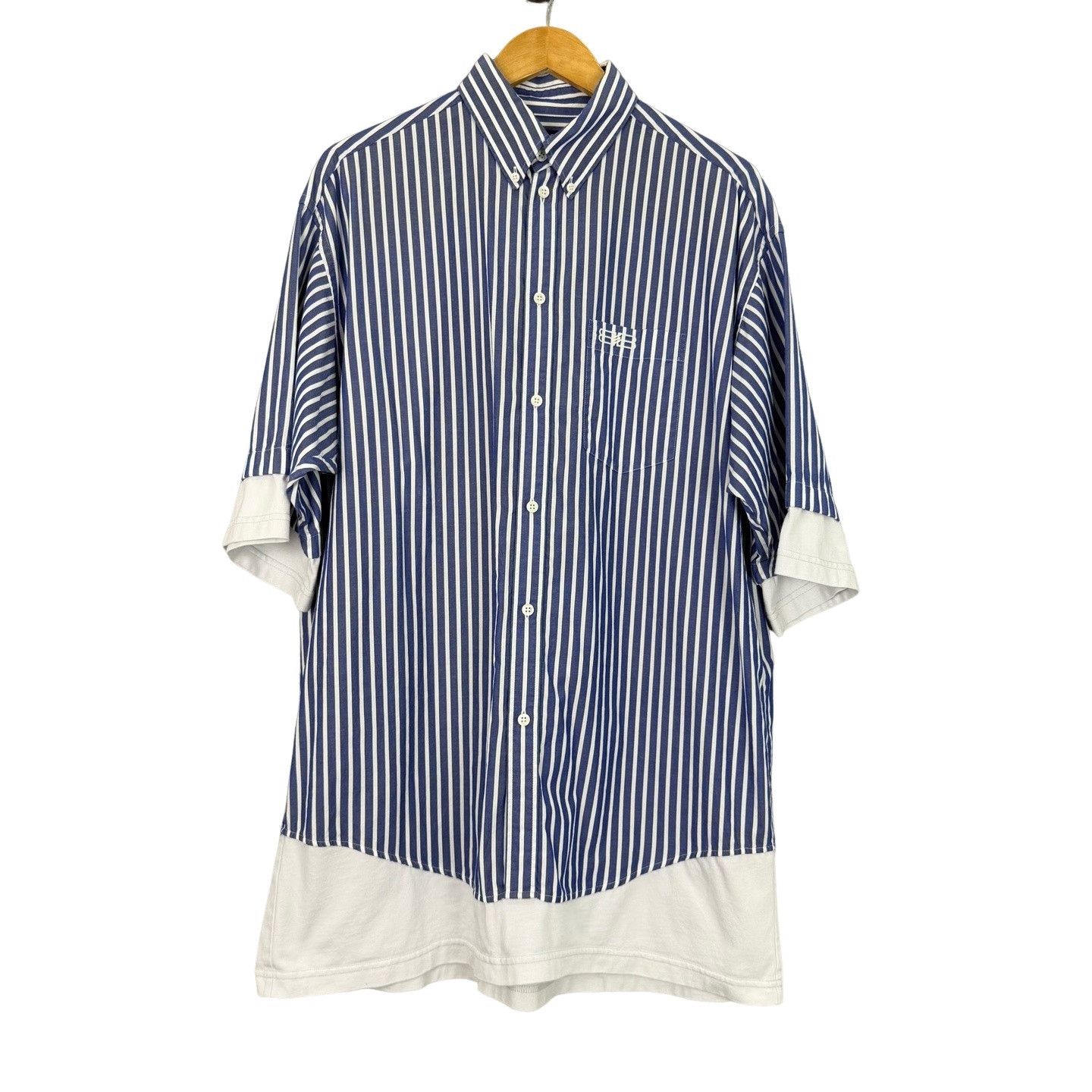 Balenciaga Balenciaga Striped Button Up Shirt Size S Size US S / EU 44-46 / 1 - 1 Thumbnail