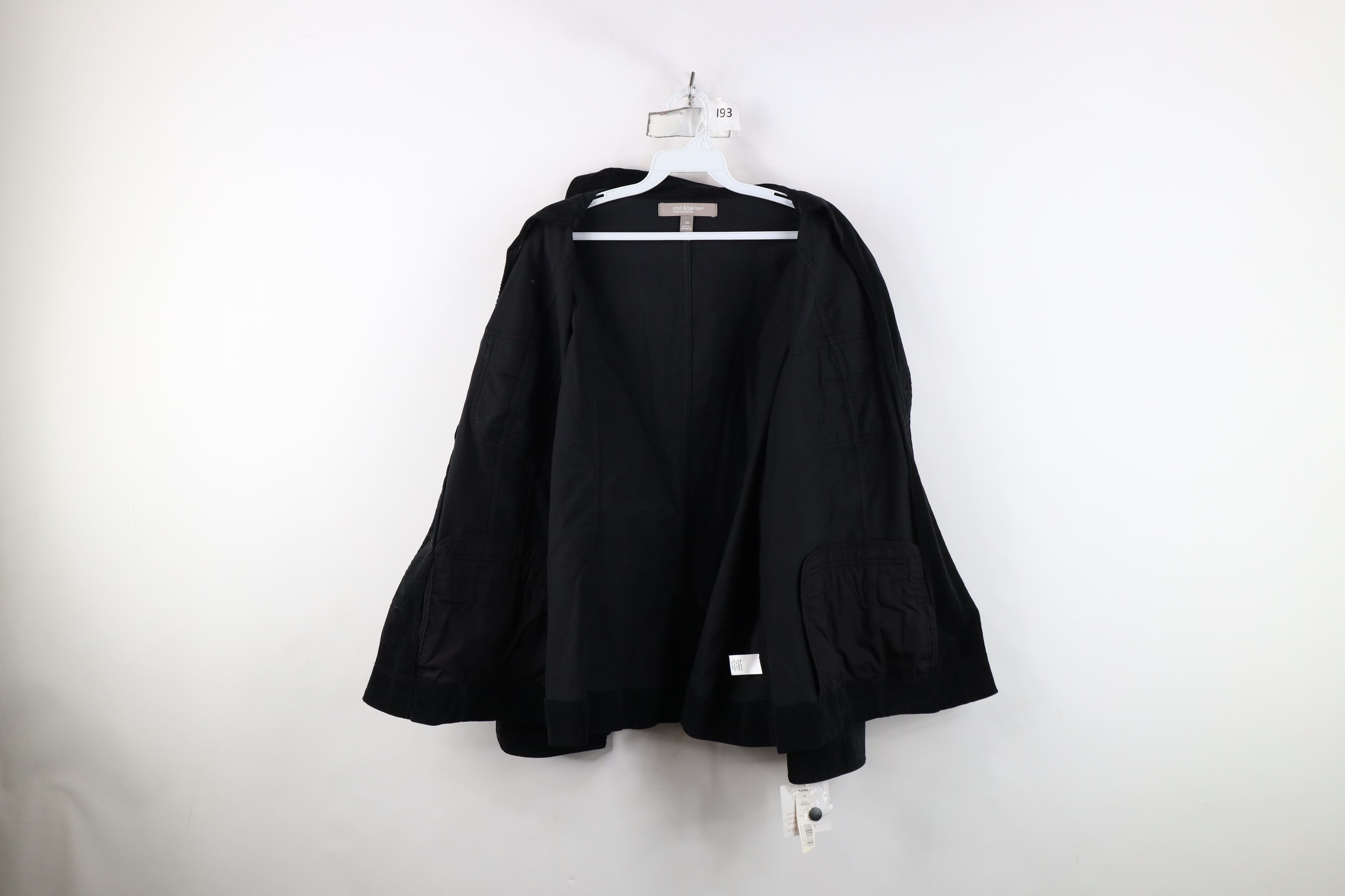 Vintage Deadstock Vintage Y2K Streetwear Button Trucker Jacket Black Size XXL / US 16-18 / IT 52-54 - 9 Thumbnail