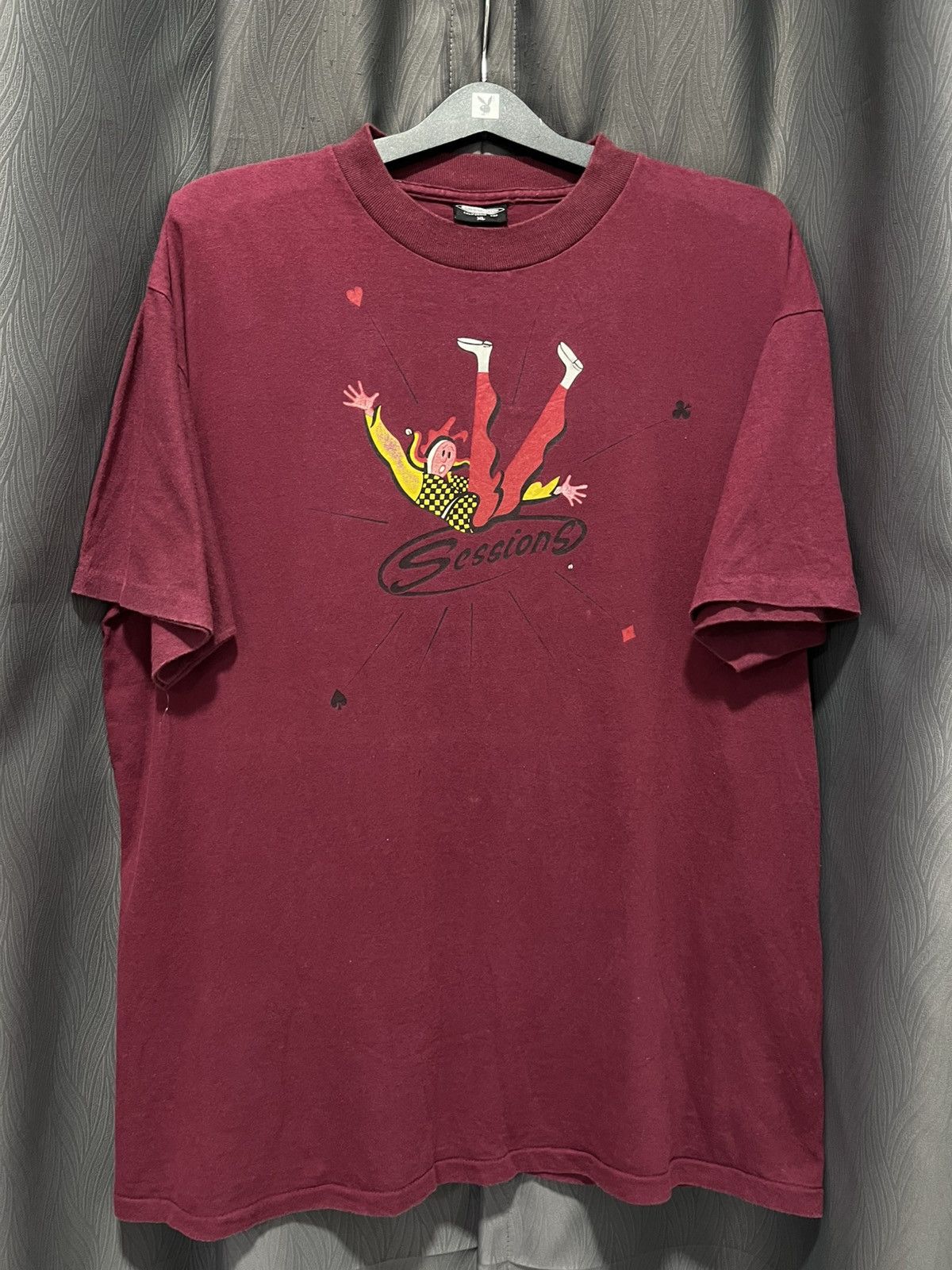 Sessions RARE! Vintage Sessions Skateboard Joker Slip T.Shirt 90s Size US XL / EU 56 / 4 - 1 Thumbnail