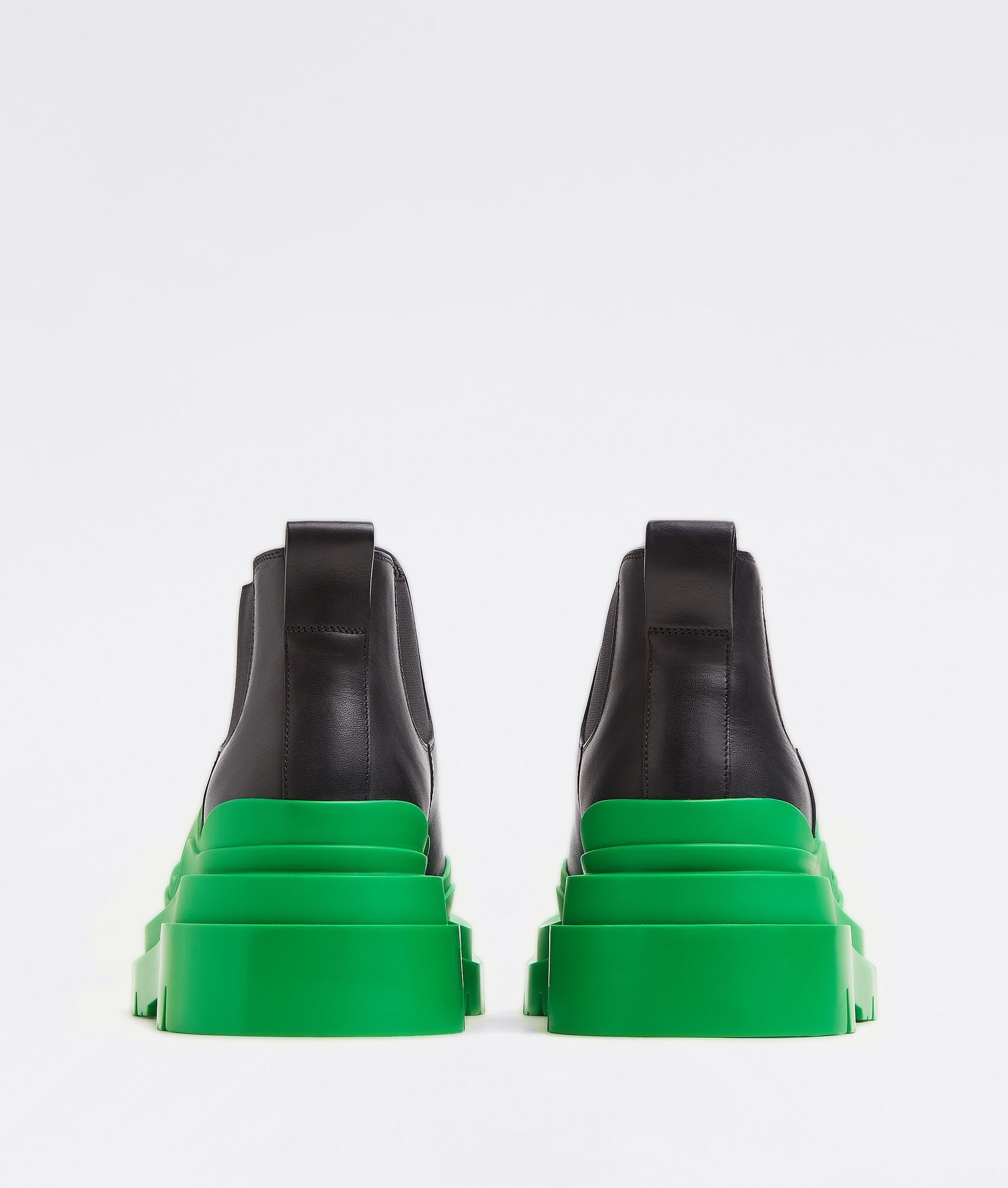 Bottega Veneta o1w1db10425 Tire Chelsea Ankle Boots in Black/Grass Size US 10.5 / EU 43-44 - 3 Thumbnail