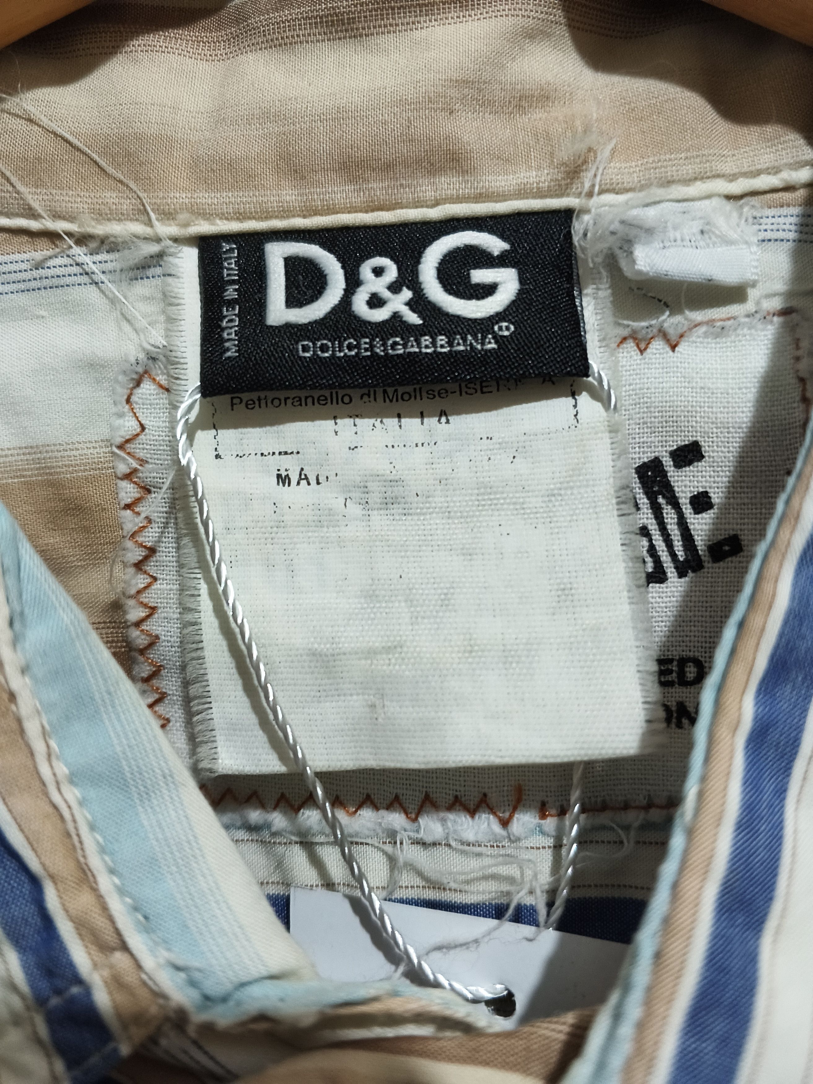 Dolce & Gabbana Vtg D&G x DC Comics Batman Patchwork Striped Button Up Shirt Size US S / EU 44-46 / 1 - 5 Thumbnail