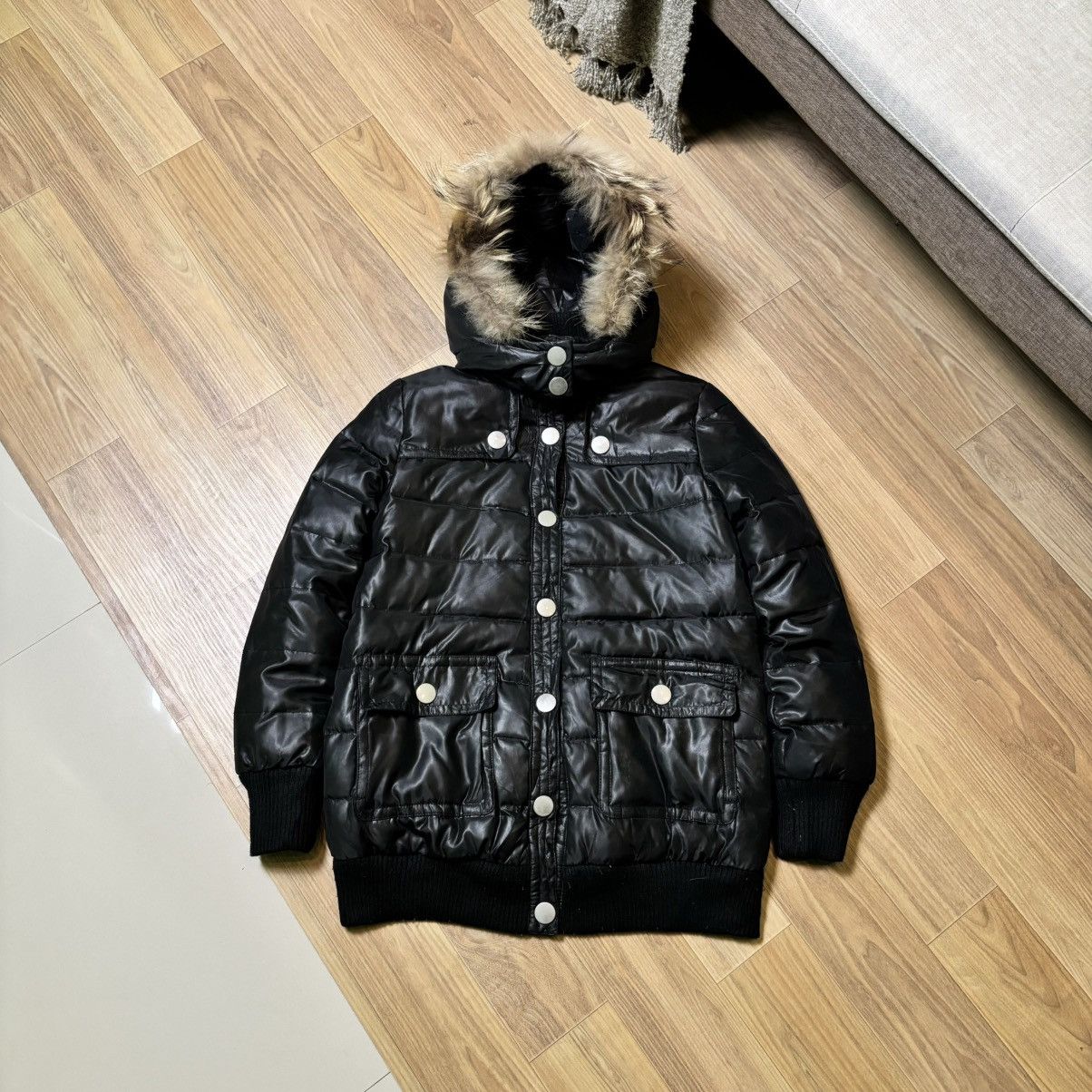 Hysteric Glamour × If Six Was Nine × Le Grande Bleu (L.G.B.) Back Number Fur jacket down puffer IfSixWasNine LGB Style Size M / US 6-8 / IT 42-44 - 1 Thumbnail