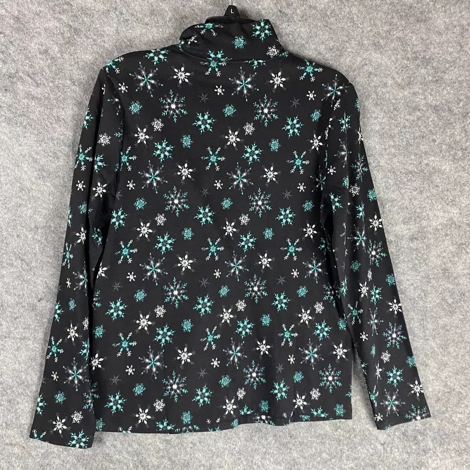 Other Laura Scott Long Sleeve Top Medium Women's NWT Snowflakes M Size M / US 6-8 / IT 42-44 - 8 Thumbnail