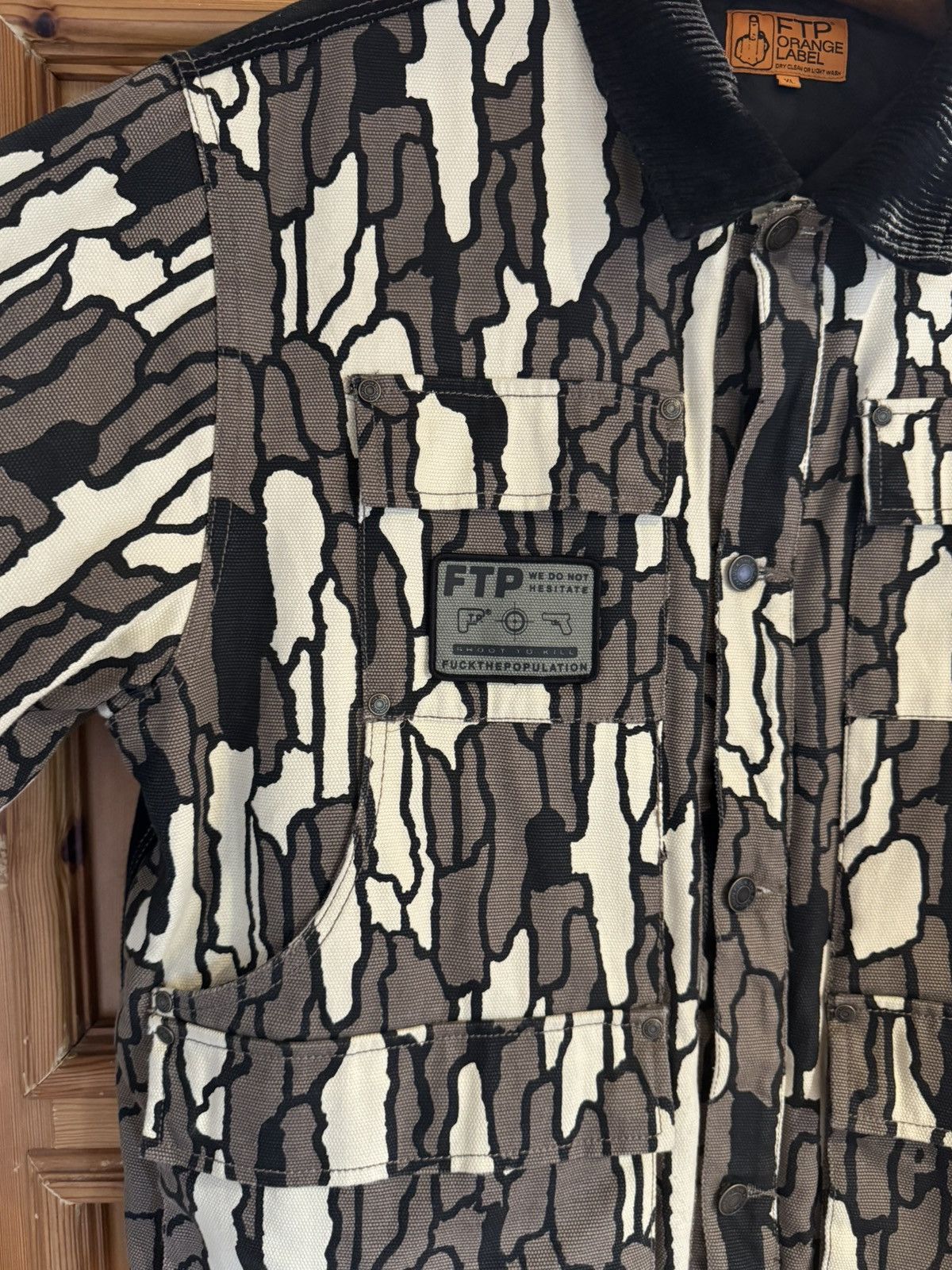 Fuck The Population FTP Shoot To Kill Hunting Jacket – Treebark Camo XL – Rare Size US XL / EU 56 / 4 - 3 Thumbnail