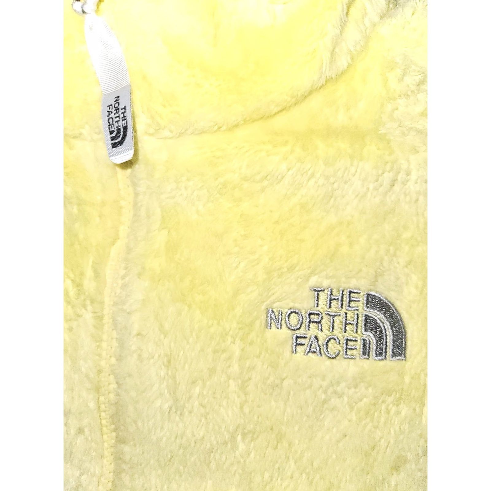 The North Face VINTAGE North Face Jacket Womens Small Yellow Fleece Full Zip Soft Shaggy Outdoor Cozy Size S / US 4 / IT 40 - 2 Thumbnail