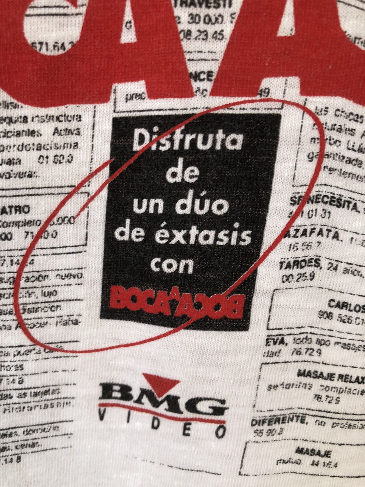 Vintage Vintage 90s BOCA A BOCA Spanish Sex Comedy Size US L / EU 52-54 / 3 - 7 Thumbnail
