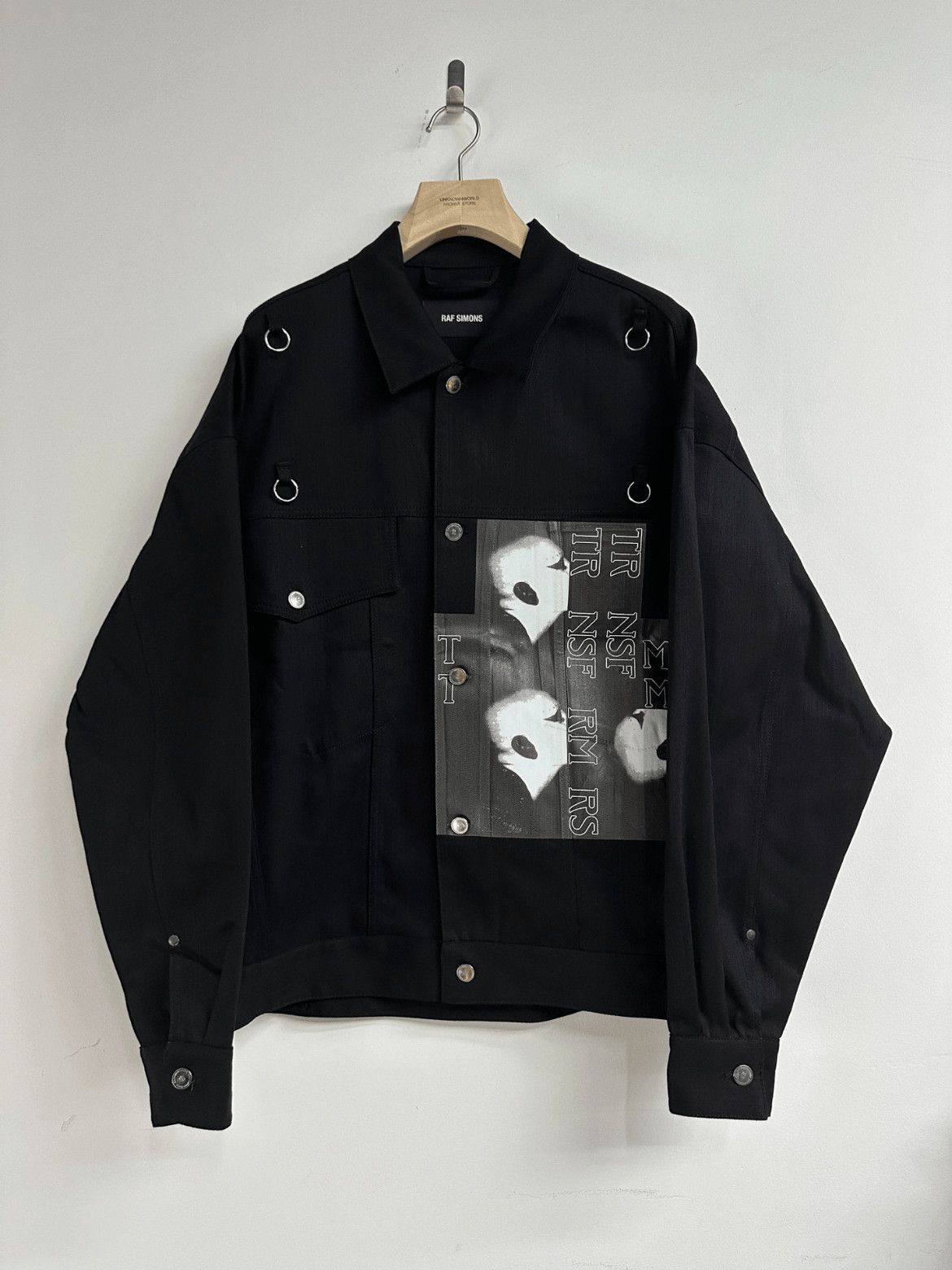 Raf Simons Raf Simons 19SS Figure Print Denim Jacket-2505 | Grailed