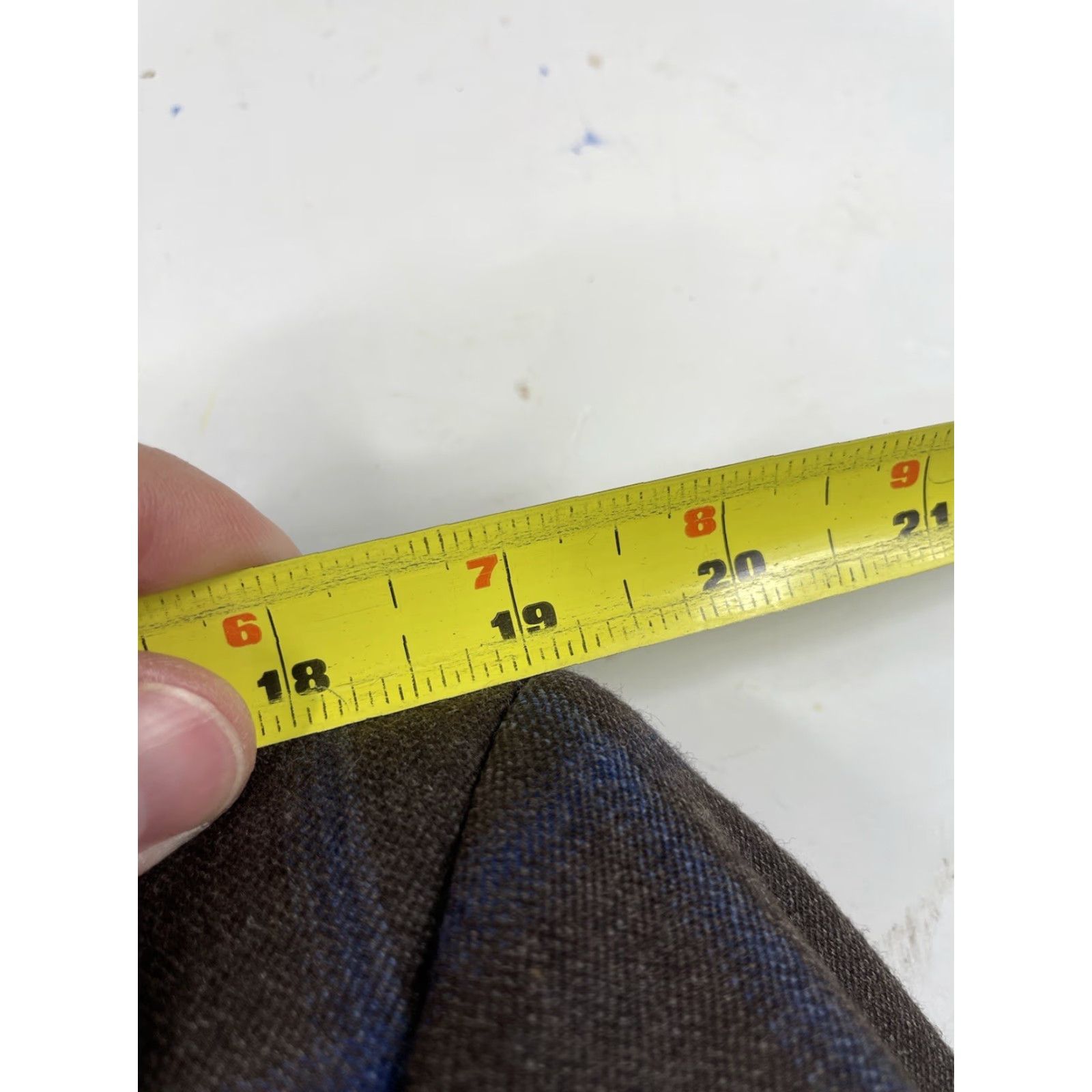 Jos. A. Bank Jos. A. Bank Traveler Sport Coat Blazer Jacket 44R Mens Brown Blue Plaid Wool Notch Lapel Two Button Single-Breasted Tailored Regular Mockup Size 44R - 7 Thumbnail
