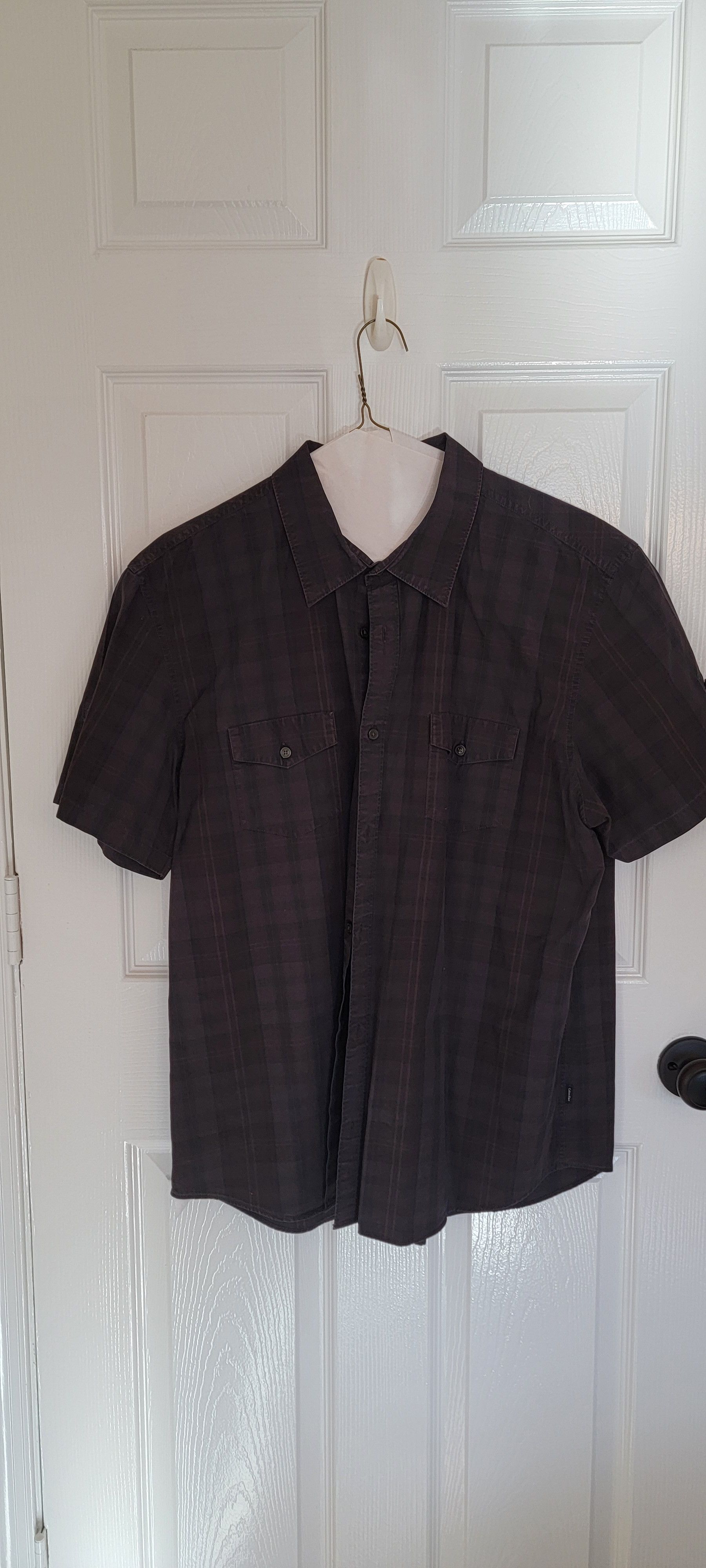 Calvin Klein Gray plaid shirt Size US XL / EU 56 / 4 - 1 Thumbnail