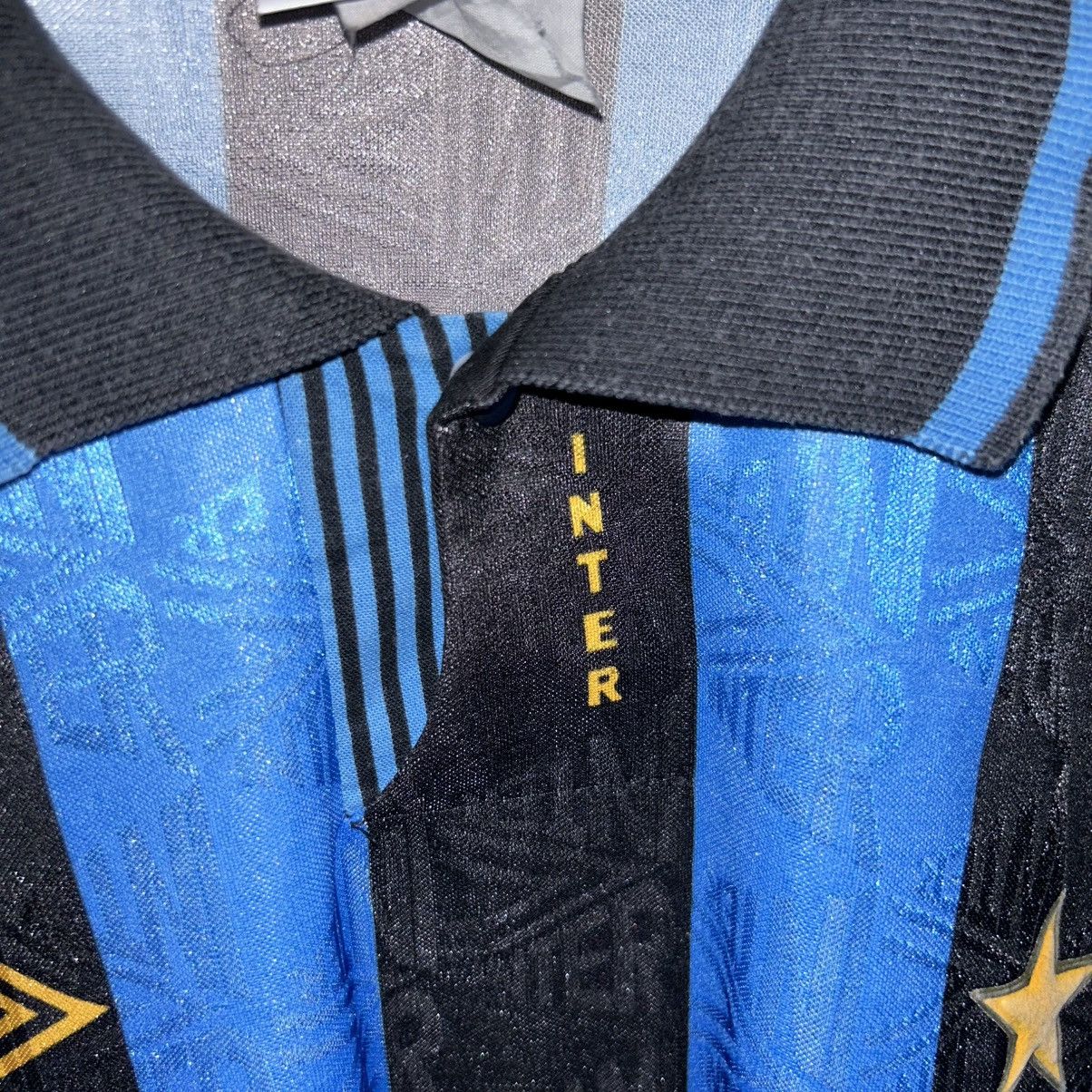 Umbro ORIGINAL Umbro x Inter Milan 1991/1992 Home Jersey England Size US L / EU 52-54 / 3 - 14 Thumbnail