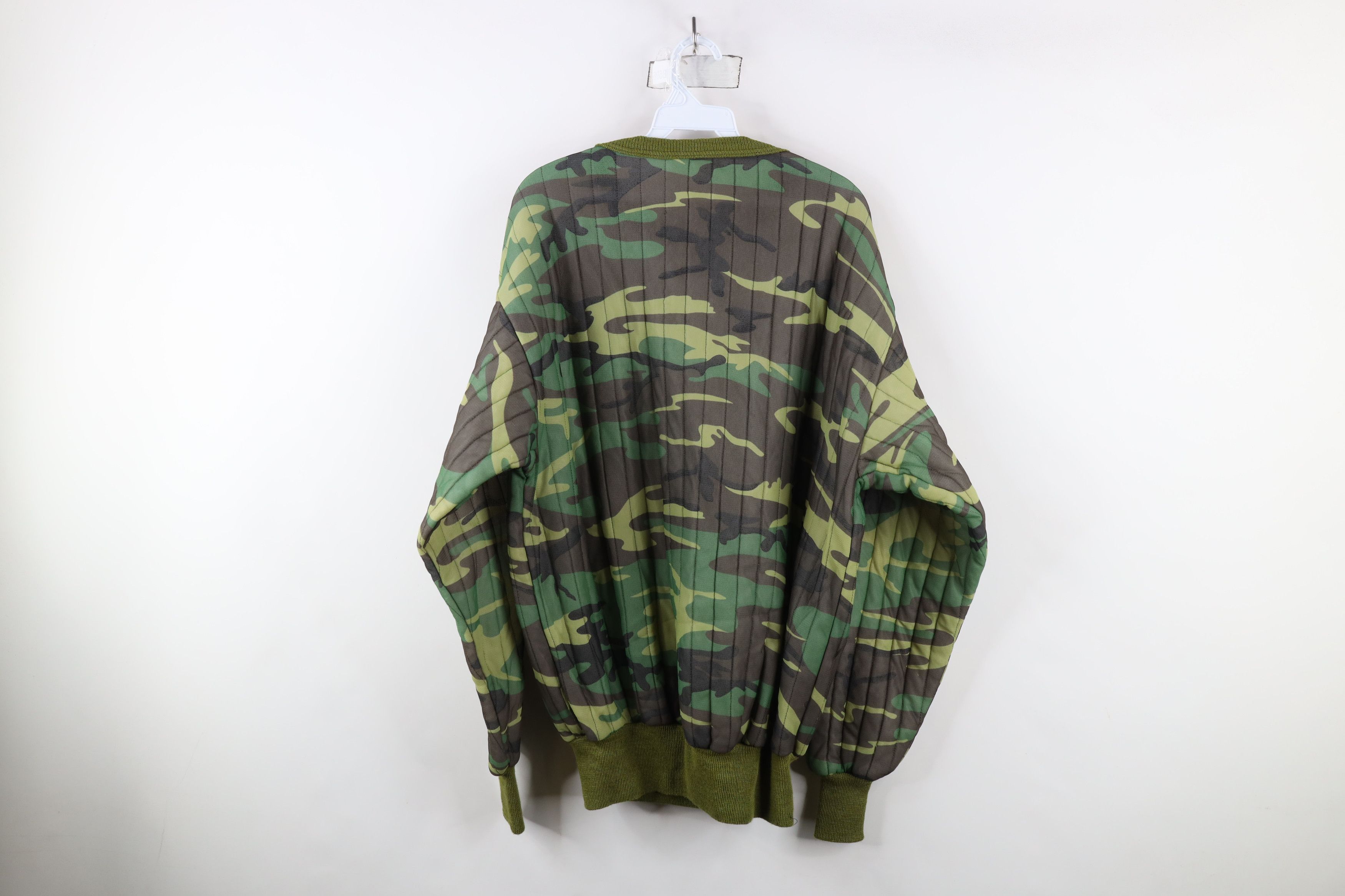 Vintage Vintage 70s Streetwear Thermal Camouflage Sweatshirt USA Size US XXL / EU 58 / 5 - 9 Thumbnail