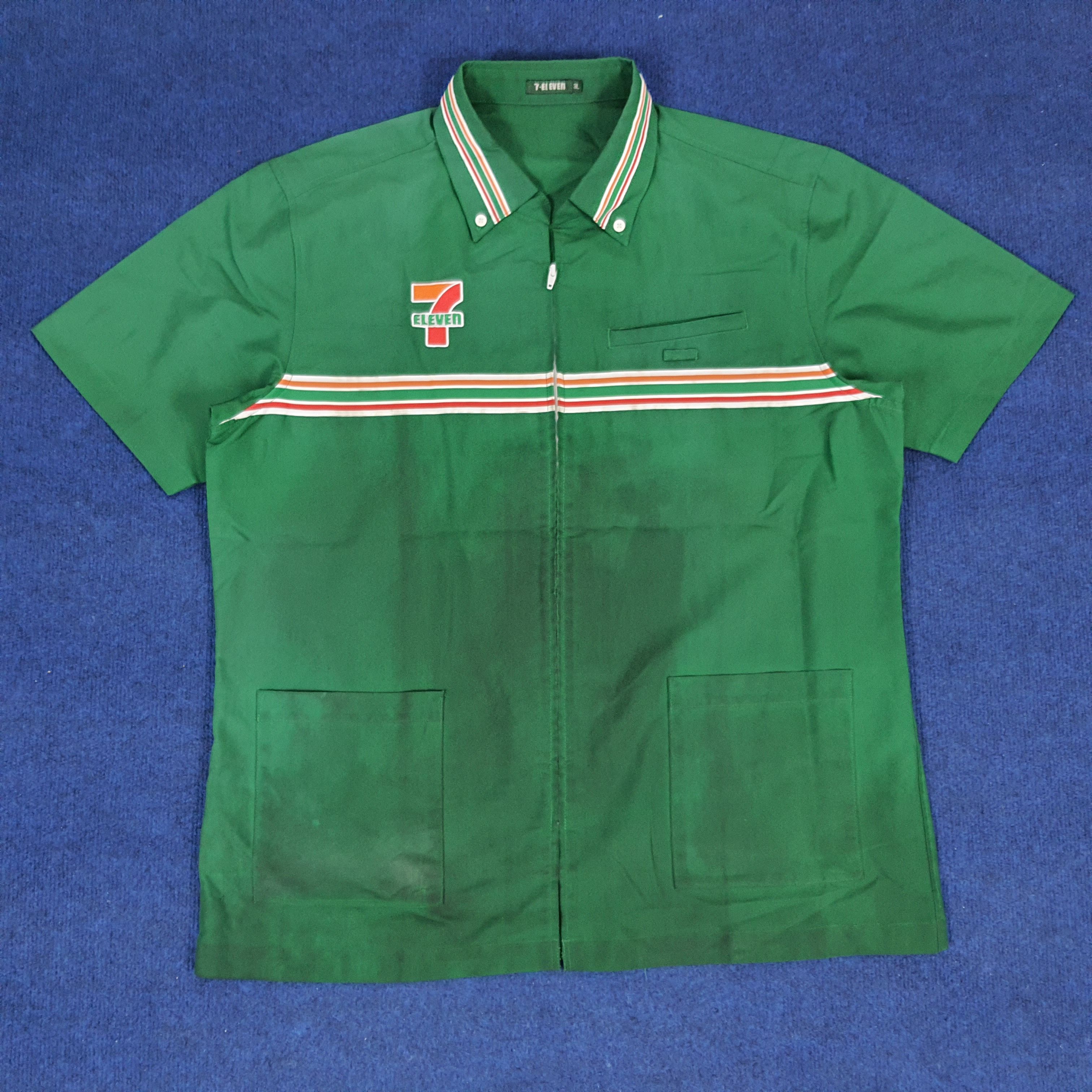 Japanese Brand × Vintage Vintage 7 Eleven Japanese Uniform Staff Shirt Size US L / EU 52-54 / 3 - 1 Thumbnail