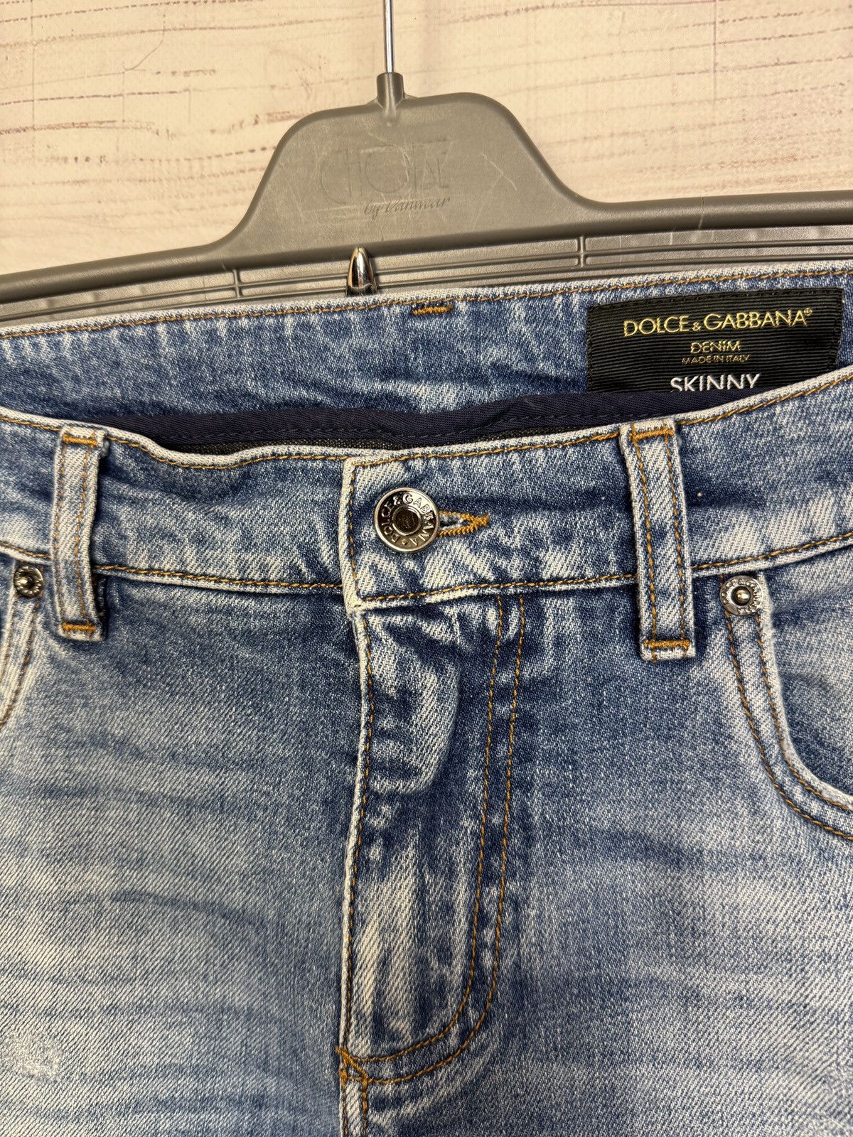 Dolce & Gabbana Crazy Vintage Dolce & Gabbana Jeans Metal Logo Size 34" / US 12 / IT 48 - 8 Thumbnail