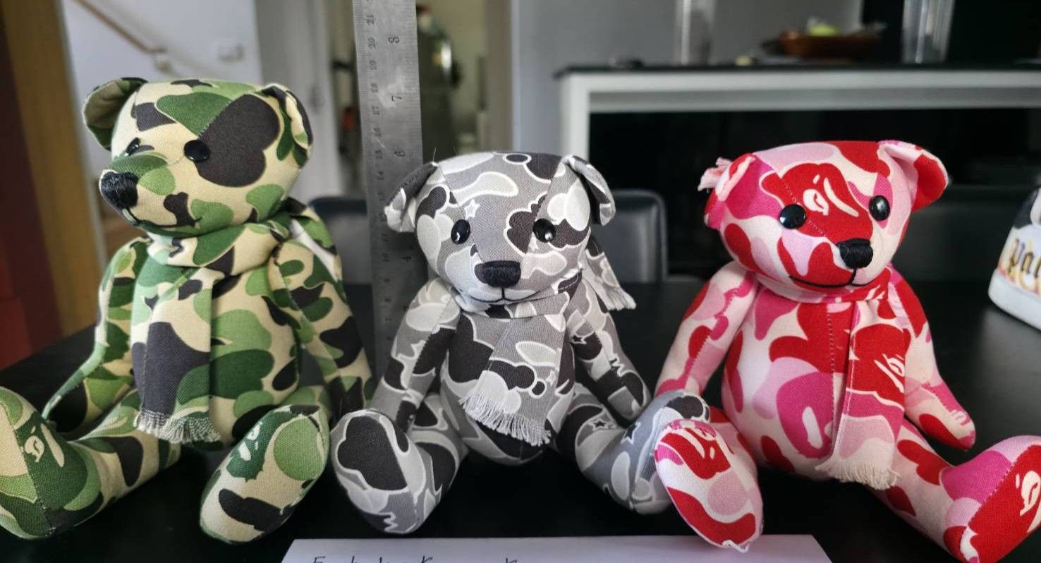 Bape A BATHING ape Bape Bear Plush dolls set for 3 Size ONE SIZE - 6 Thumbnail