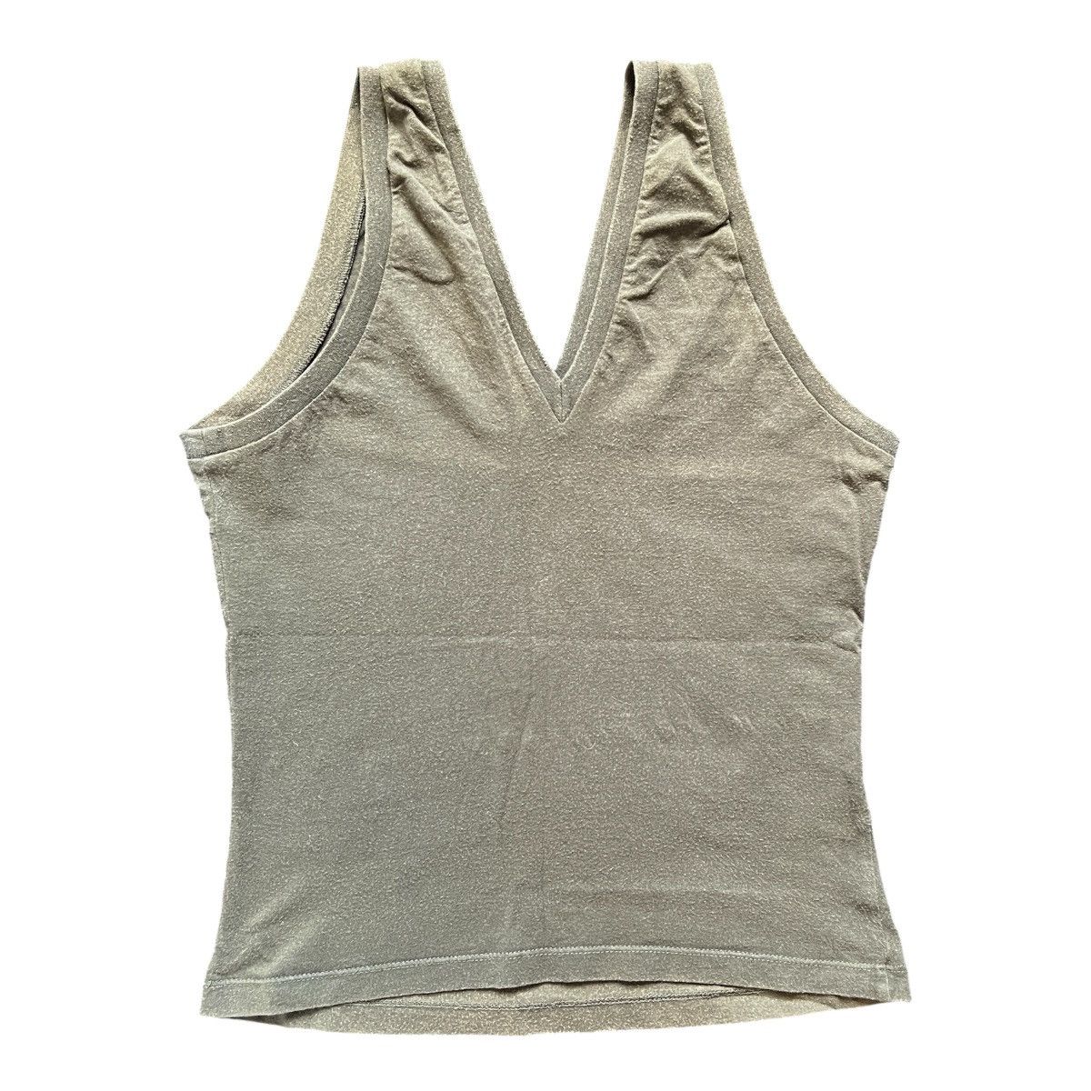 Dolce & Gabbana DOLCE GABBANA BIG LOGO PRINT TOP khaki olive y2k 2000s Size M / US 6-8 / IT 42-44 - 2 Thumbnail