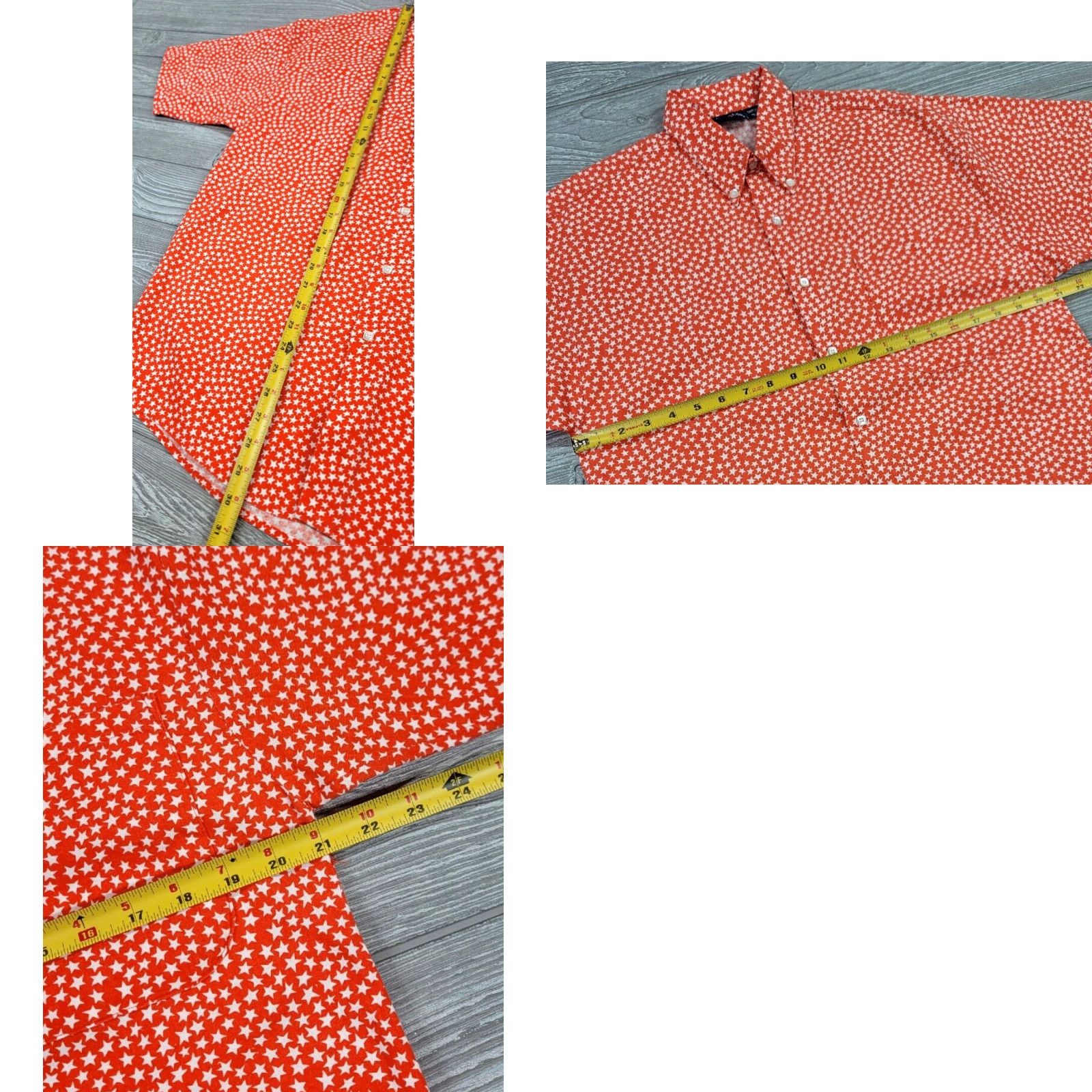 Vintage VINTAGE Bon Homme Orange All Over Print Button Up Short Sleeve Shirt S USA Made Size US S / EU 44-46 / 1 - 8 Thumbnail