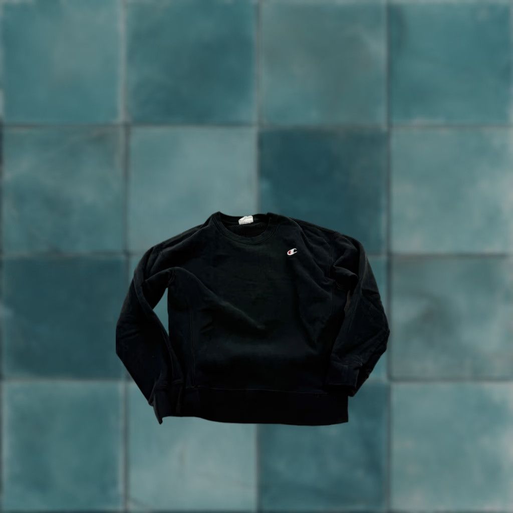 Champion Champion Reverse Weave Sweatshirt Mens Medium Black Crewneck Pullover C Logo Size US M / EU 48-50 / 2 - 1 Thumbnail