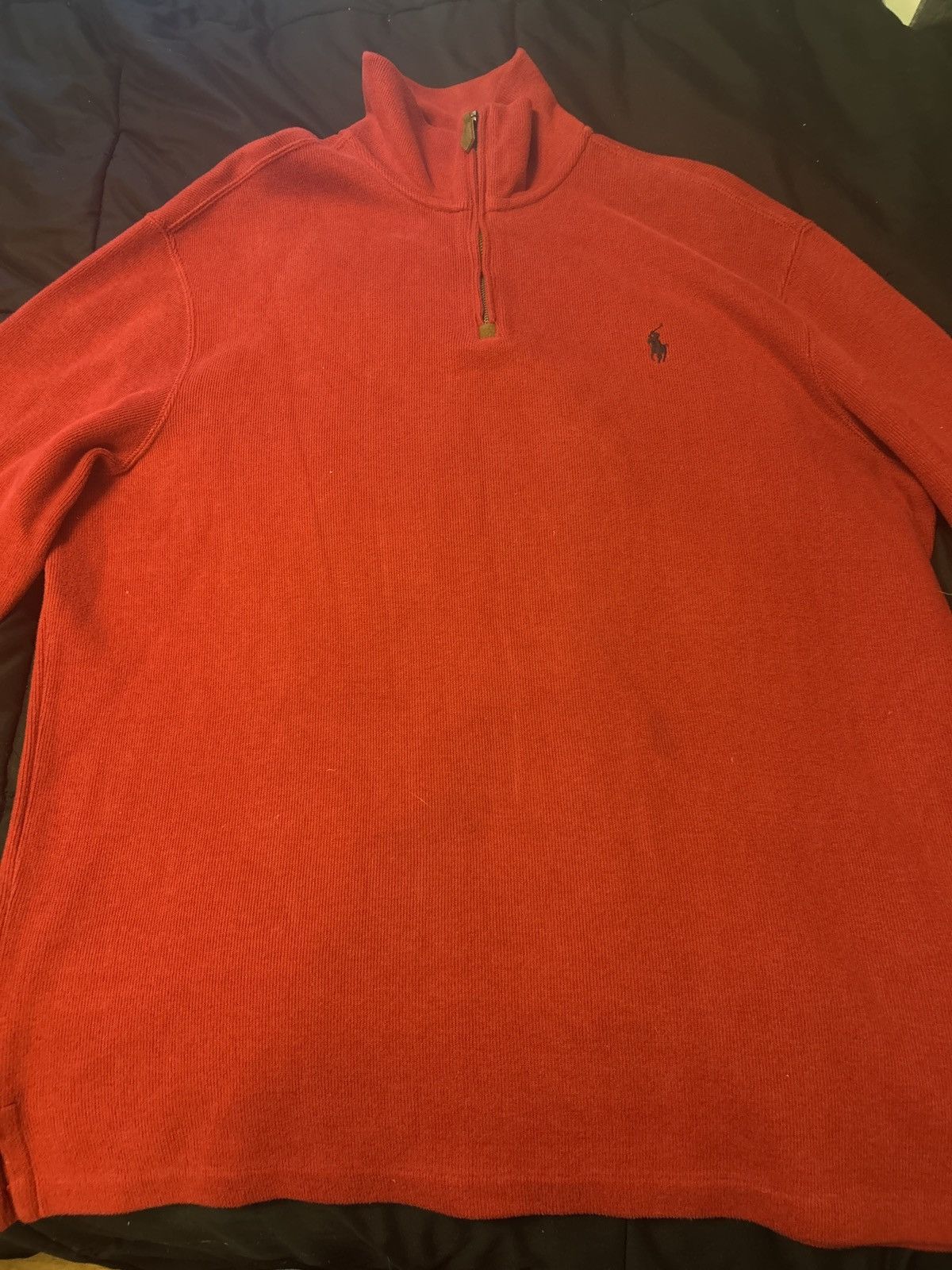 Ralph Lauren Ralph Lauren Quarterzip vintage Burgundy Size US L / EU 52-54 / 3 - 4 Thumbnail