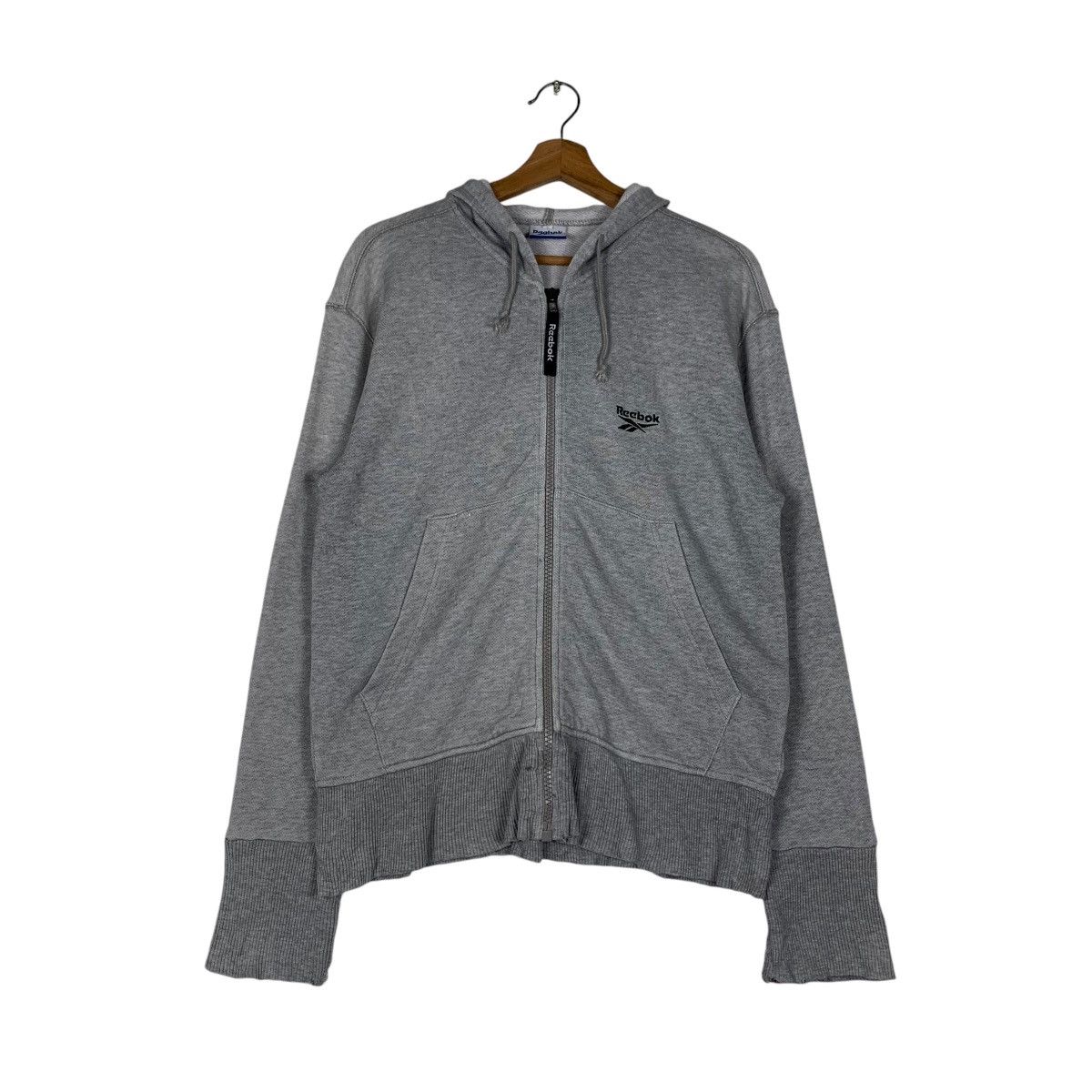 Reebok REEBOK Small Logo Zipper Hoodie Sweatshirt #1341-C60 Size US S / EU 44-46 / 1 - 10 Thumbnail