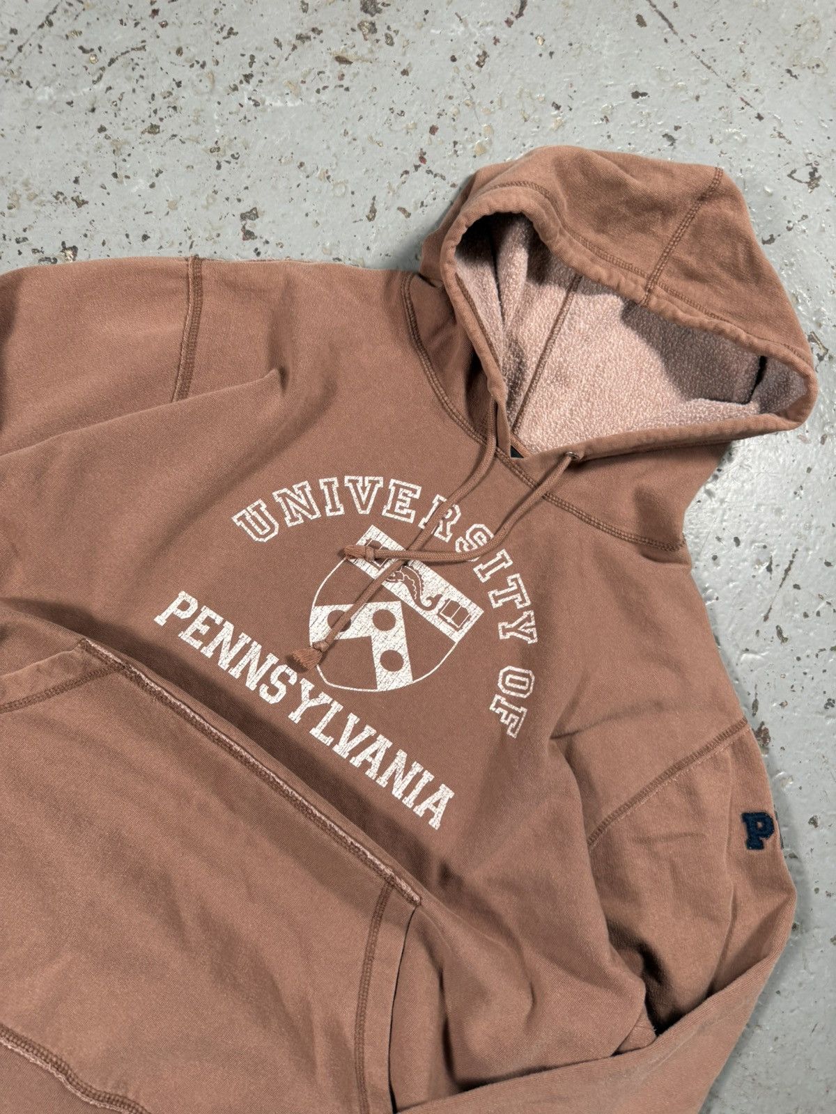 Other Vintage Sun faded Mocha Pensilvania State College Hoodie Size US XL / EU 56 / 4 - 2 Thumbnail