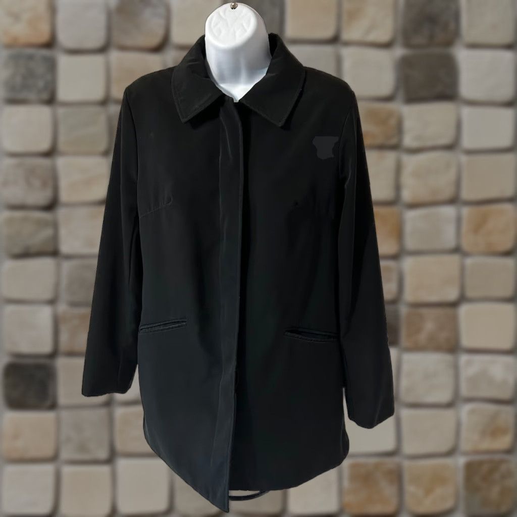 Merona VINTAGE Merona Coat Women Small Black Button Up Collar VN#1074381 RN#17730 Peacoat Size S / US 4 / IT 40 - 1 Thumbnail
