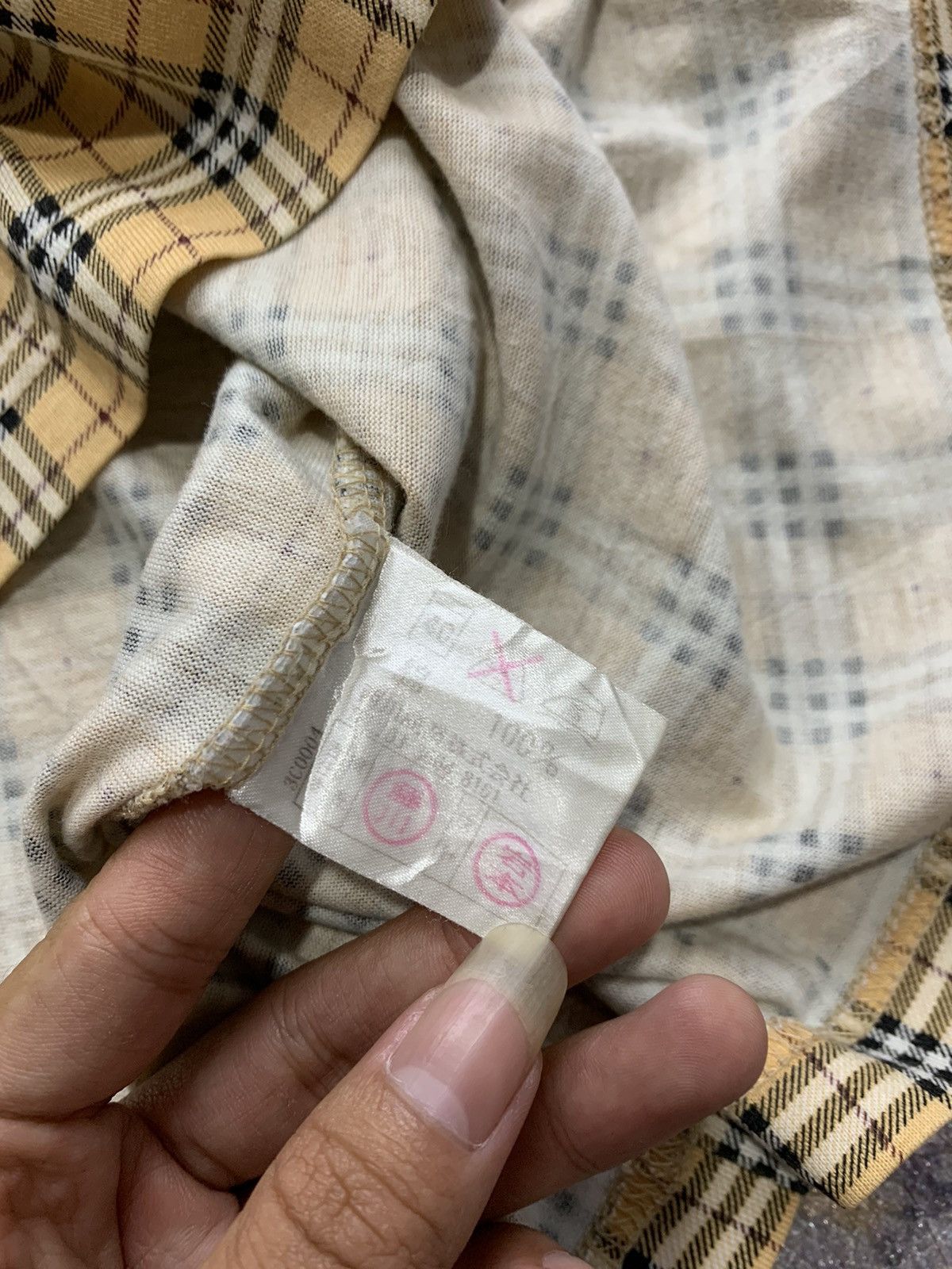 Burberry BURBERRY NOVACHECK T-Shirt Size US L / EU 52-54 / 3 - 4 Thumbnail