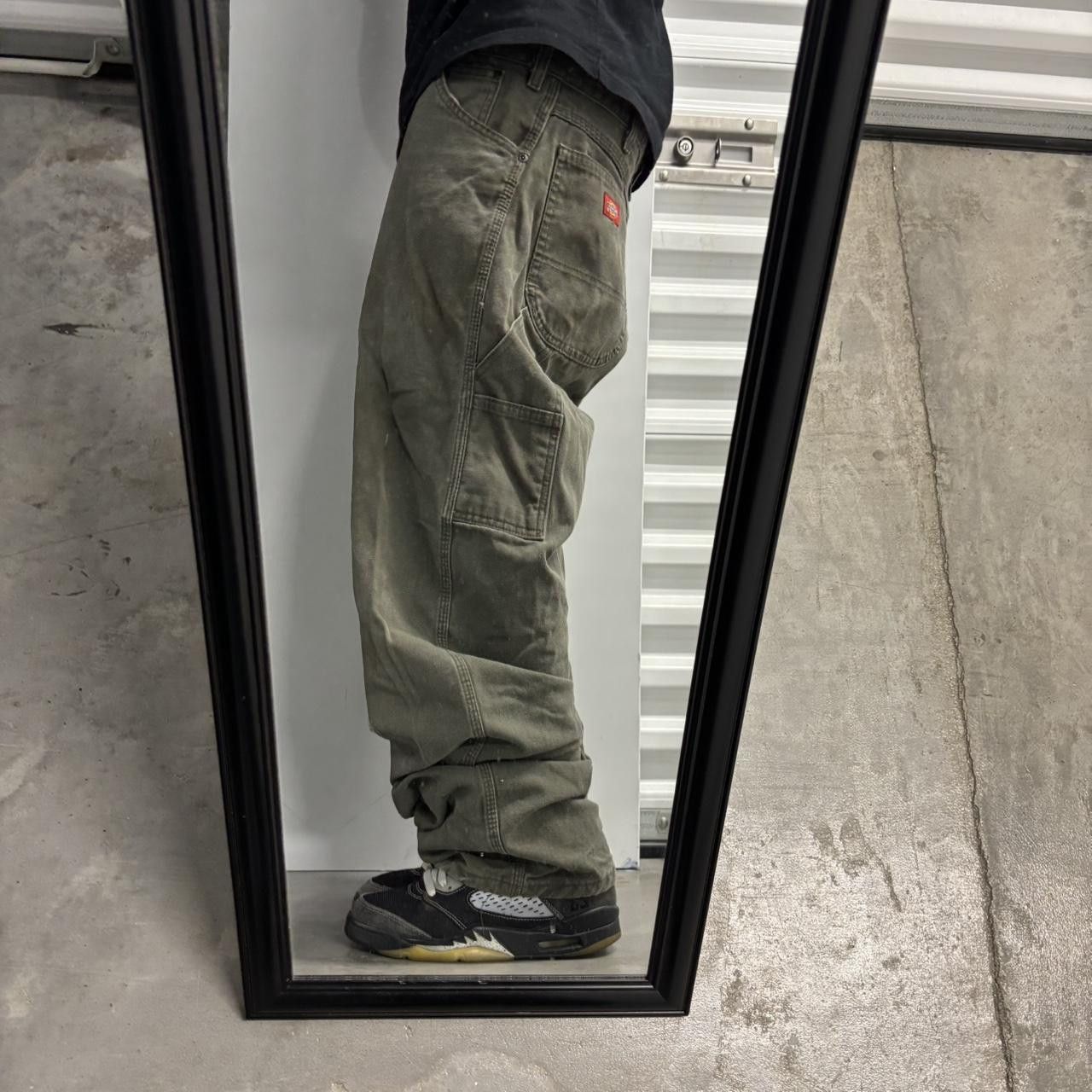 Dickies Crazy Vintage Y2K/2000s Khaki Green Dickies Carpenter Workwear Pants! 36x32 Size US 36 / EU 52 - 2 Thumbnail