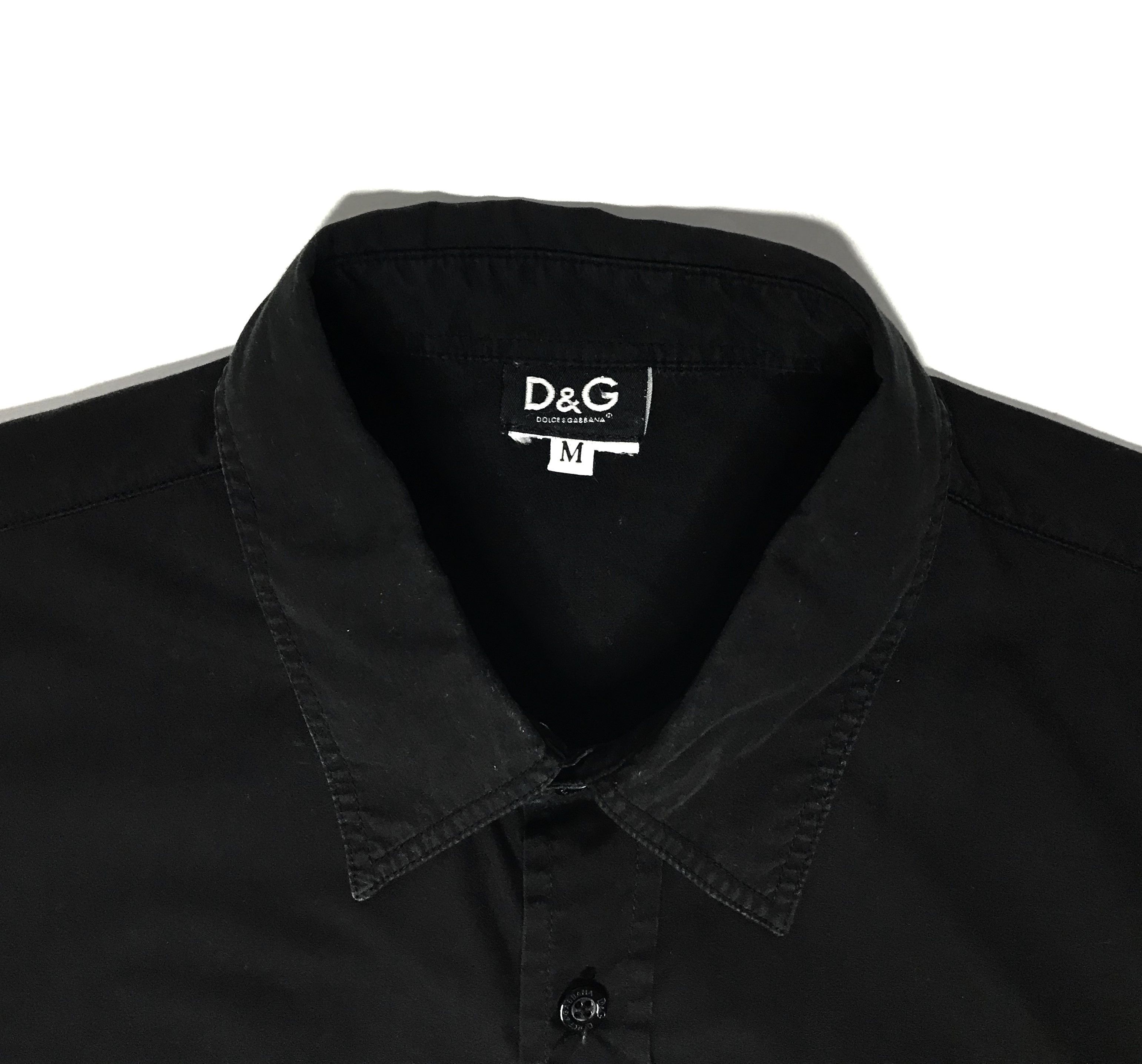 Dolce & Gabbana Dolce&Gabbana Vintage Mens Button Up Shirt Black Size US M / EU 48-50 / 2 - 7 Thumbnail