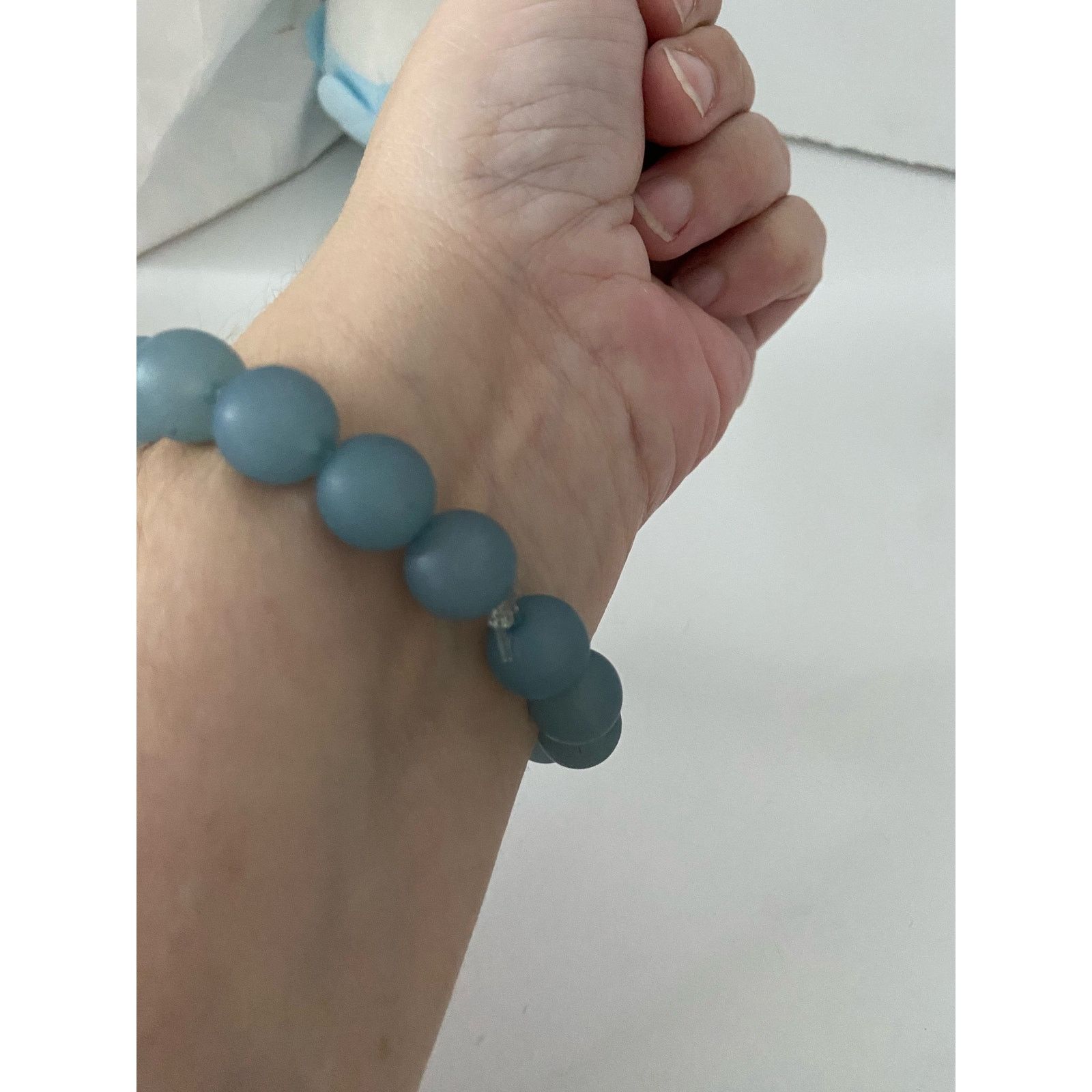 Handmade handmade light blue bead bracelet Size ONE SIZE - 2 Thumbnail