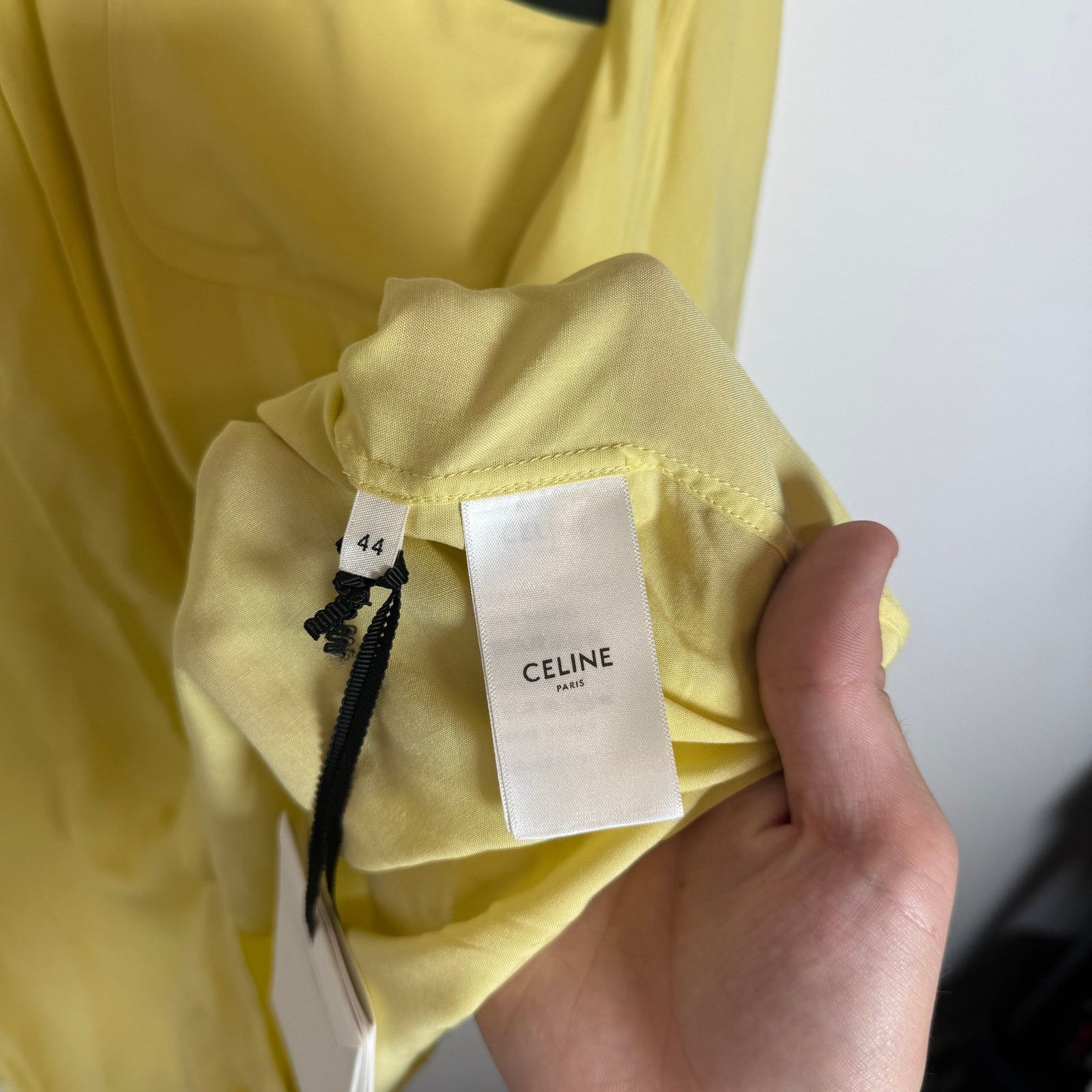 Celine Celine Yellow Viscose Bowling Shirt Size XXL Size US XXL / EU 58 / 5 - 6 Thumbnail