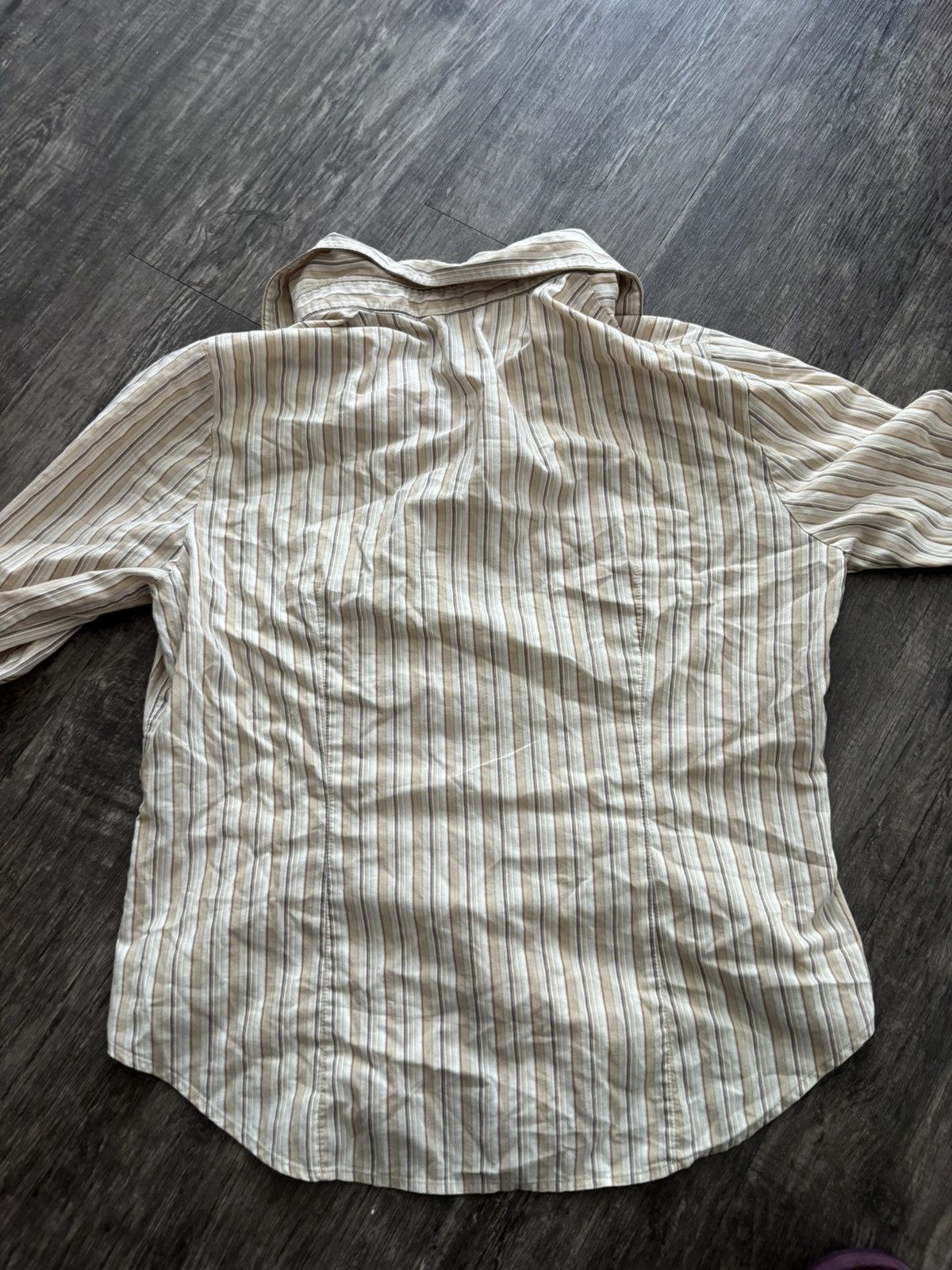 Vintage Beige Long Sleeve Button-Up Size US XS / EU 42 / 0 - 4 Thumbnail
