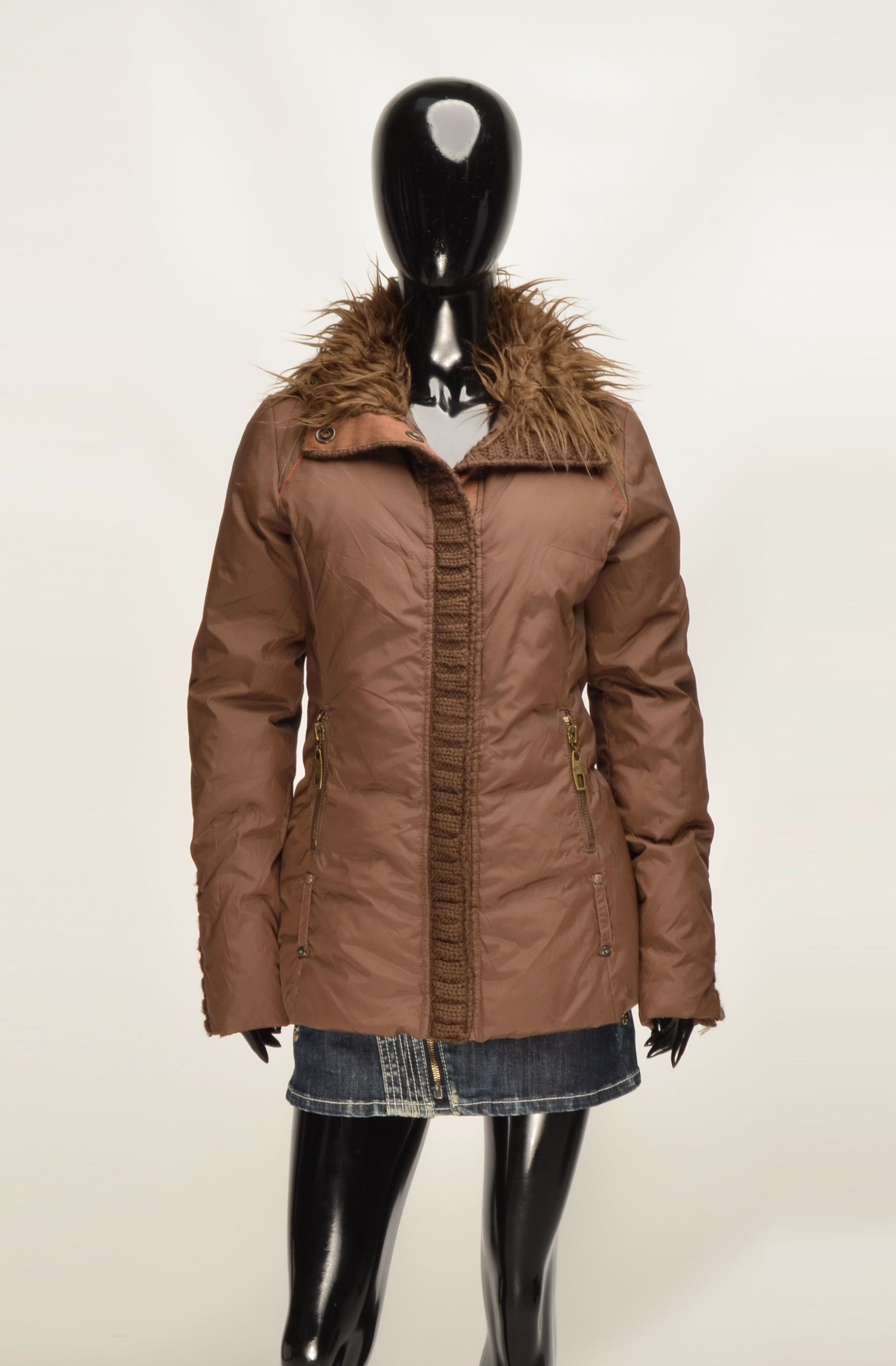 Miss Sixty Vintage Miss Sixty Y2K Coquette Brown Down Jacket Size M / US 6-8 / IT 42-44 - 9 Thumbnail