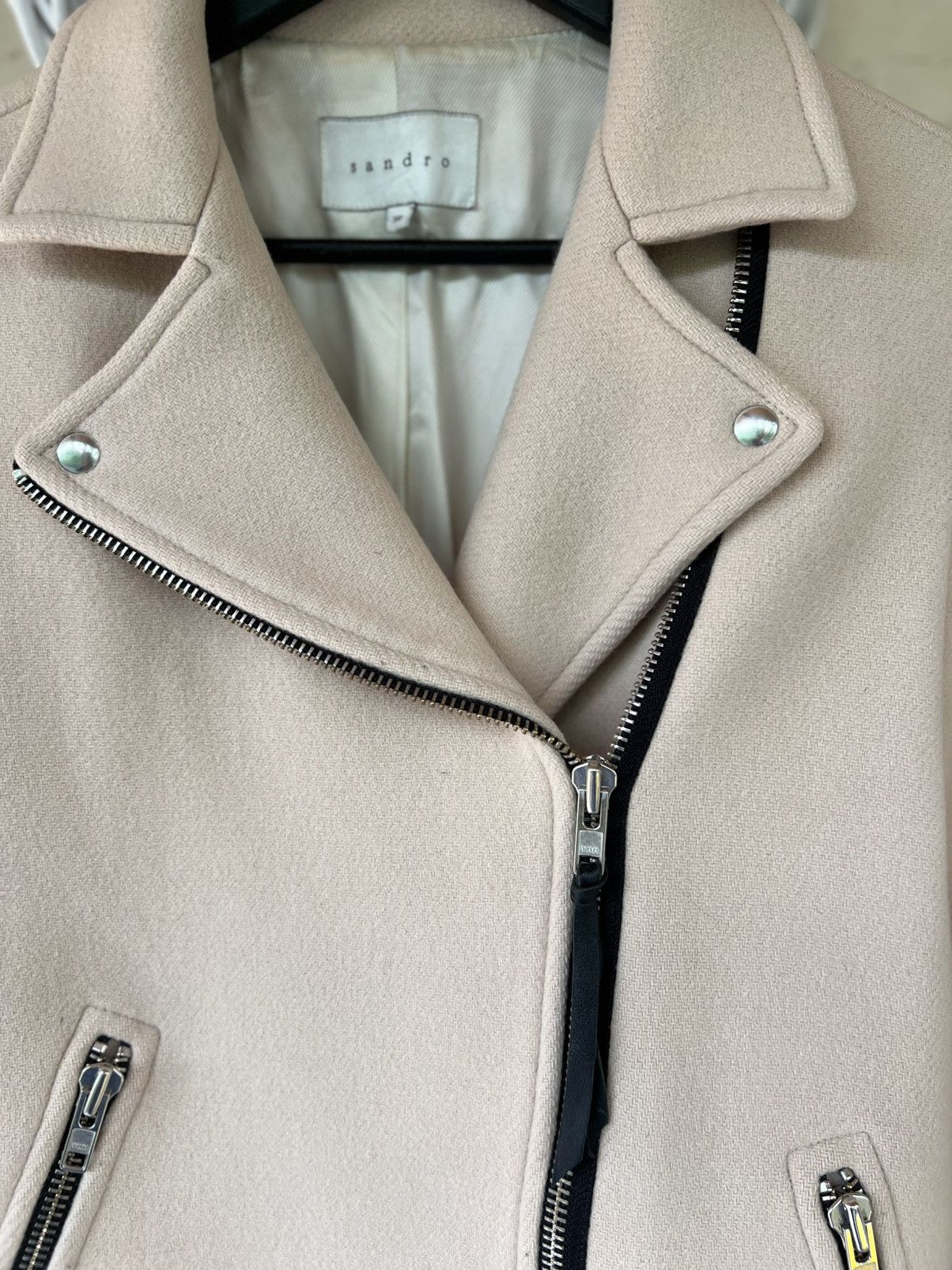 Sandro 🕊️ Sandro Paris Wool Blend Coat — Size 36 / Blush Pink / Asym Size S / US 4 / IT 40 - 5 Thumbnail