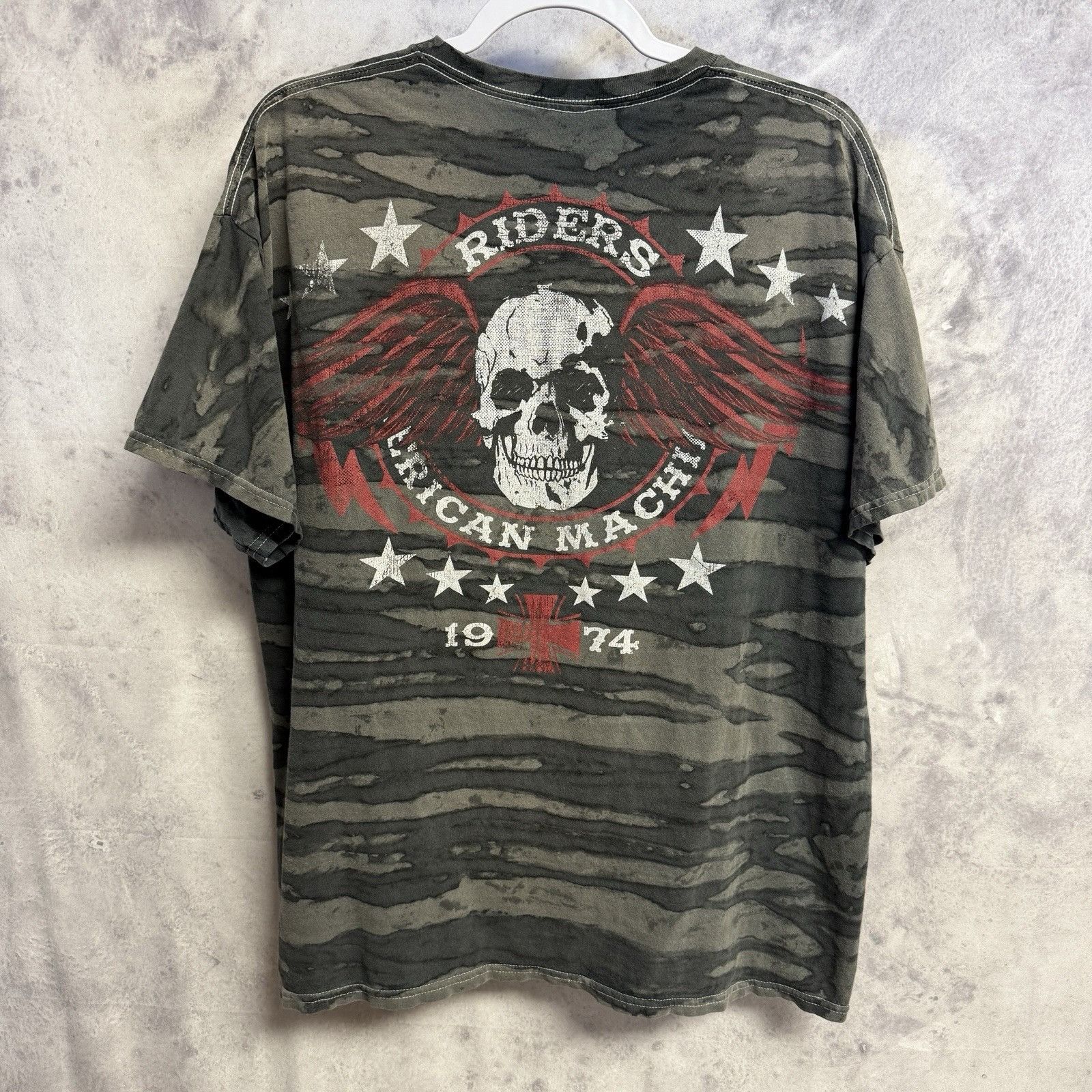 Vintage MMA Elite T Shirt Mens XL 23x27.5 Riders American Machines Y Size US XL / EU 56 / 4 - 2 Thumbnail