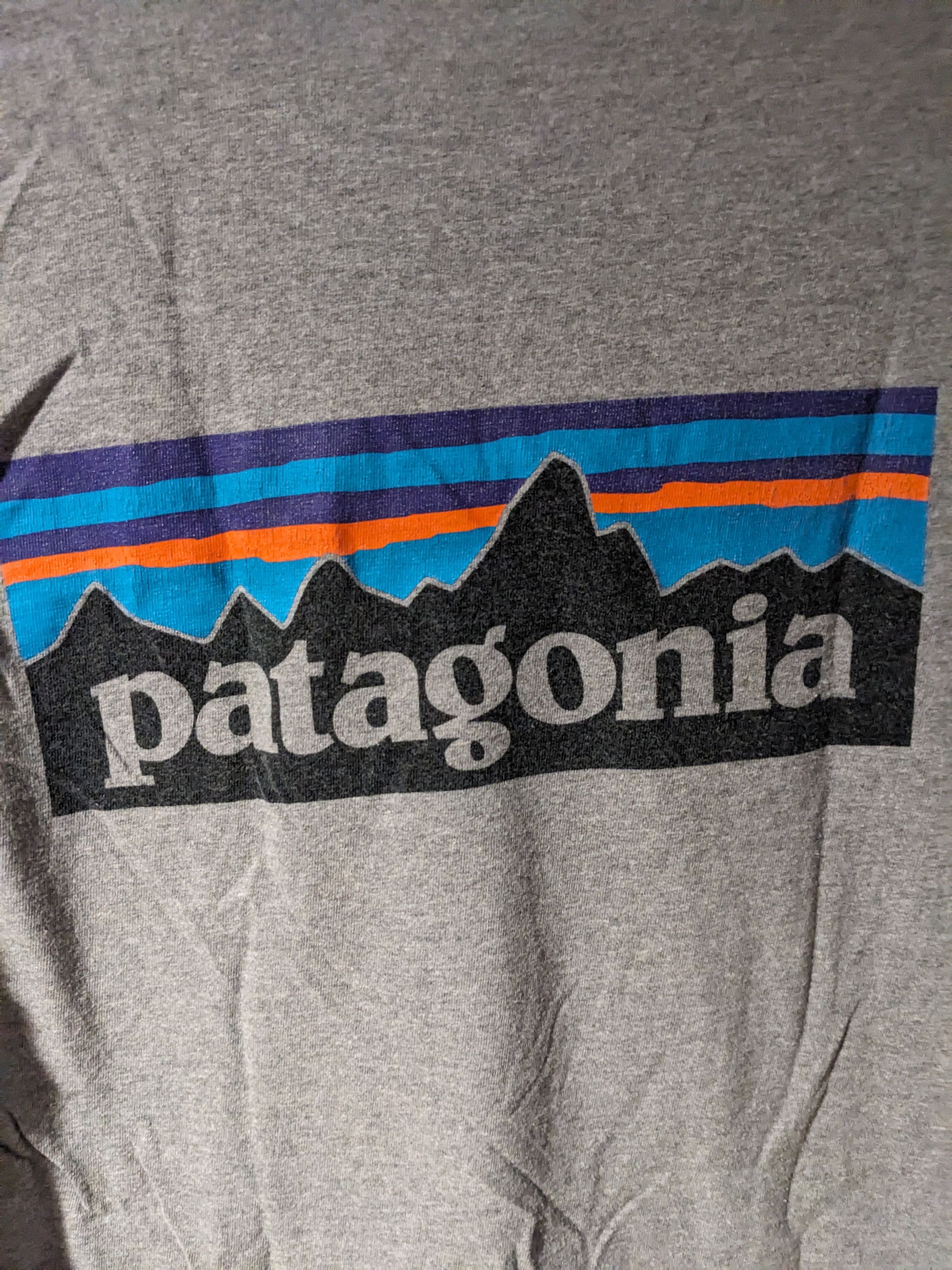 Designer × Patagonia Patagonia Logo Regular Fit Gray Small Long-Sleeve T-Shirt Size US S / EU 44-46 / 1 - 2 Thumbnail